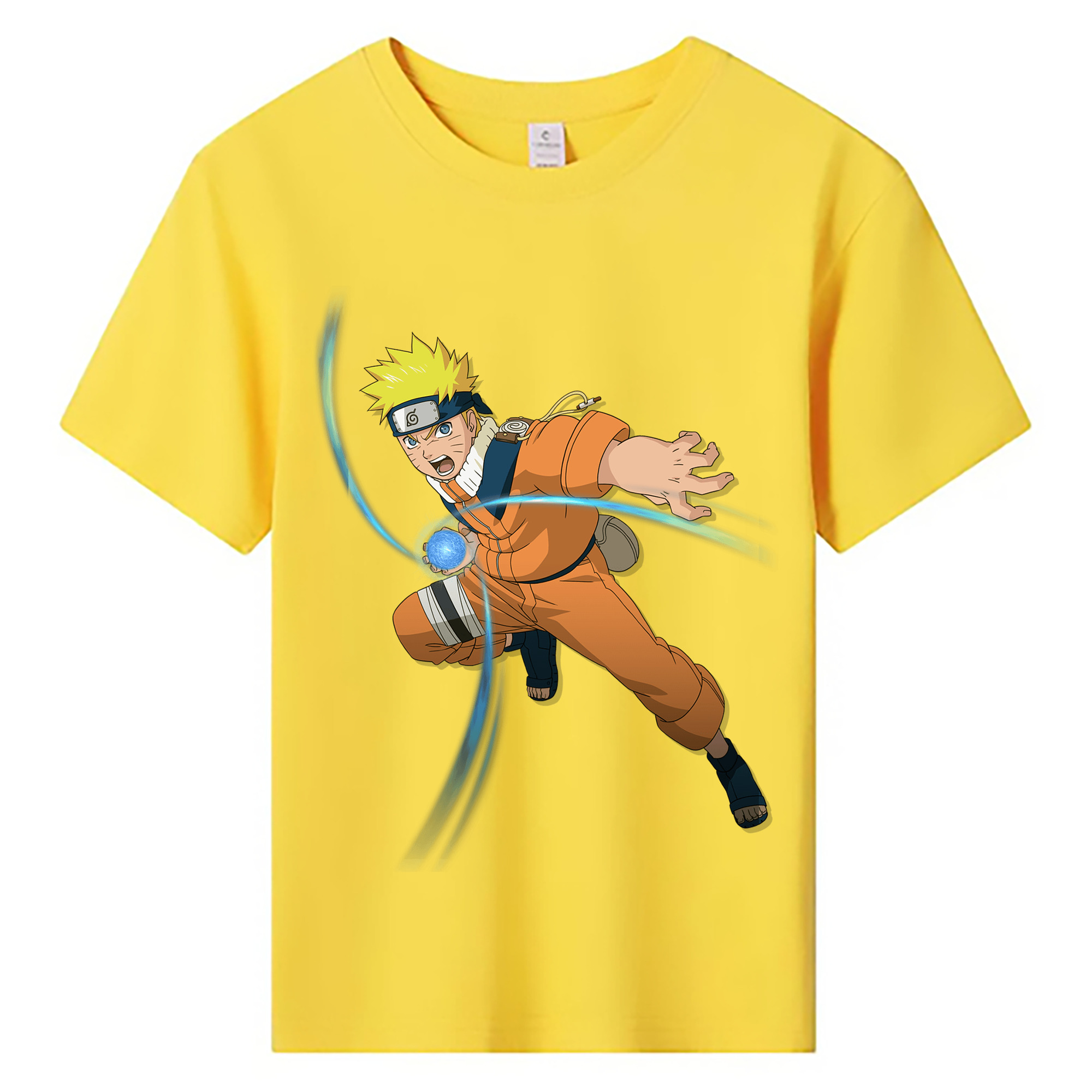 （画像用） NARUTO -ナルト- うずまき ナルト Uzumaki Naruto 綿100％キッズTシャツ（フロントプリント）