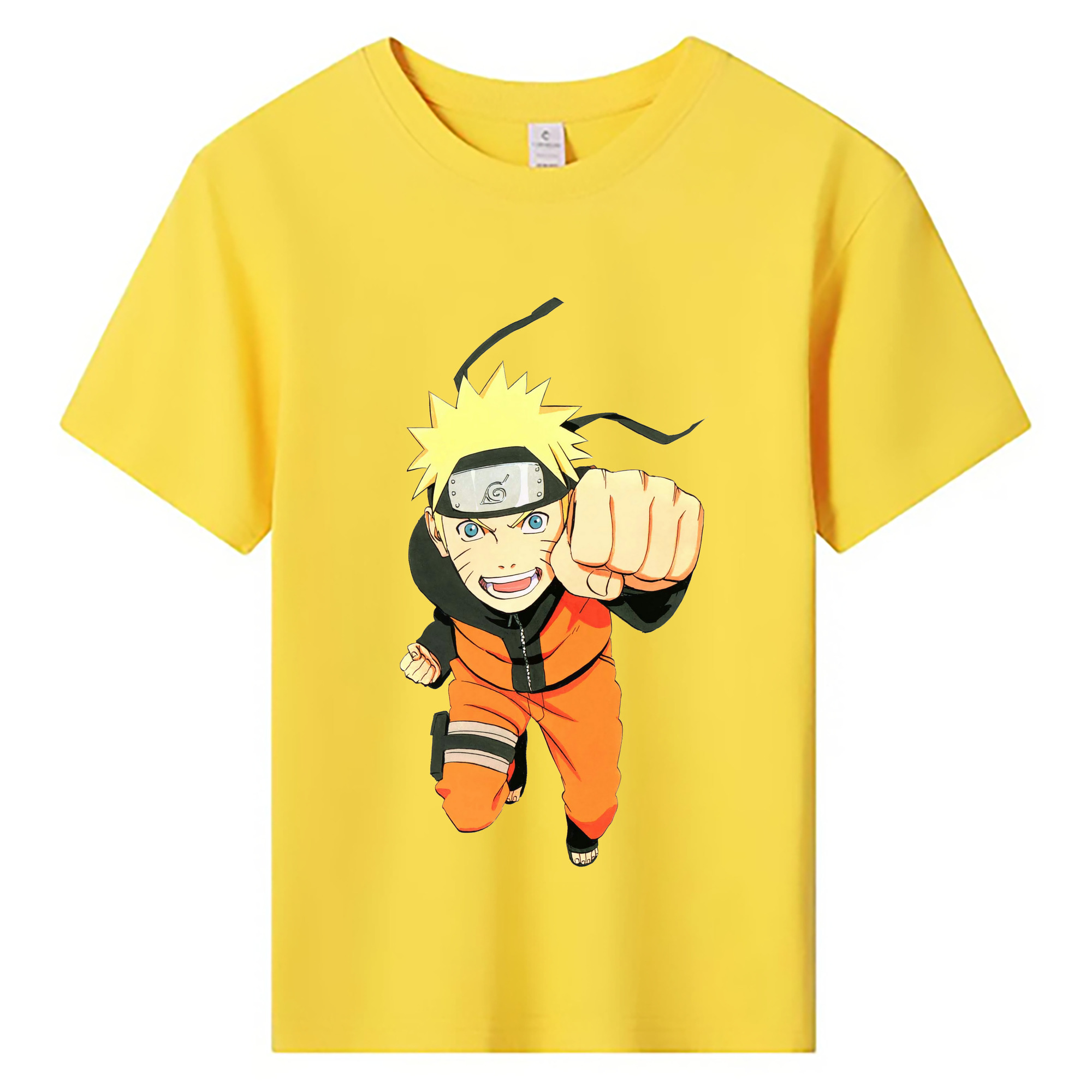 （画像用） NARUTO -ナルト- うずまき ナルト Uzumaki Naruto 綿100％キッズTシャツ（フロントプリント）
