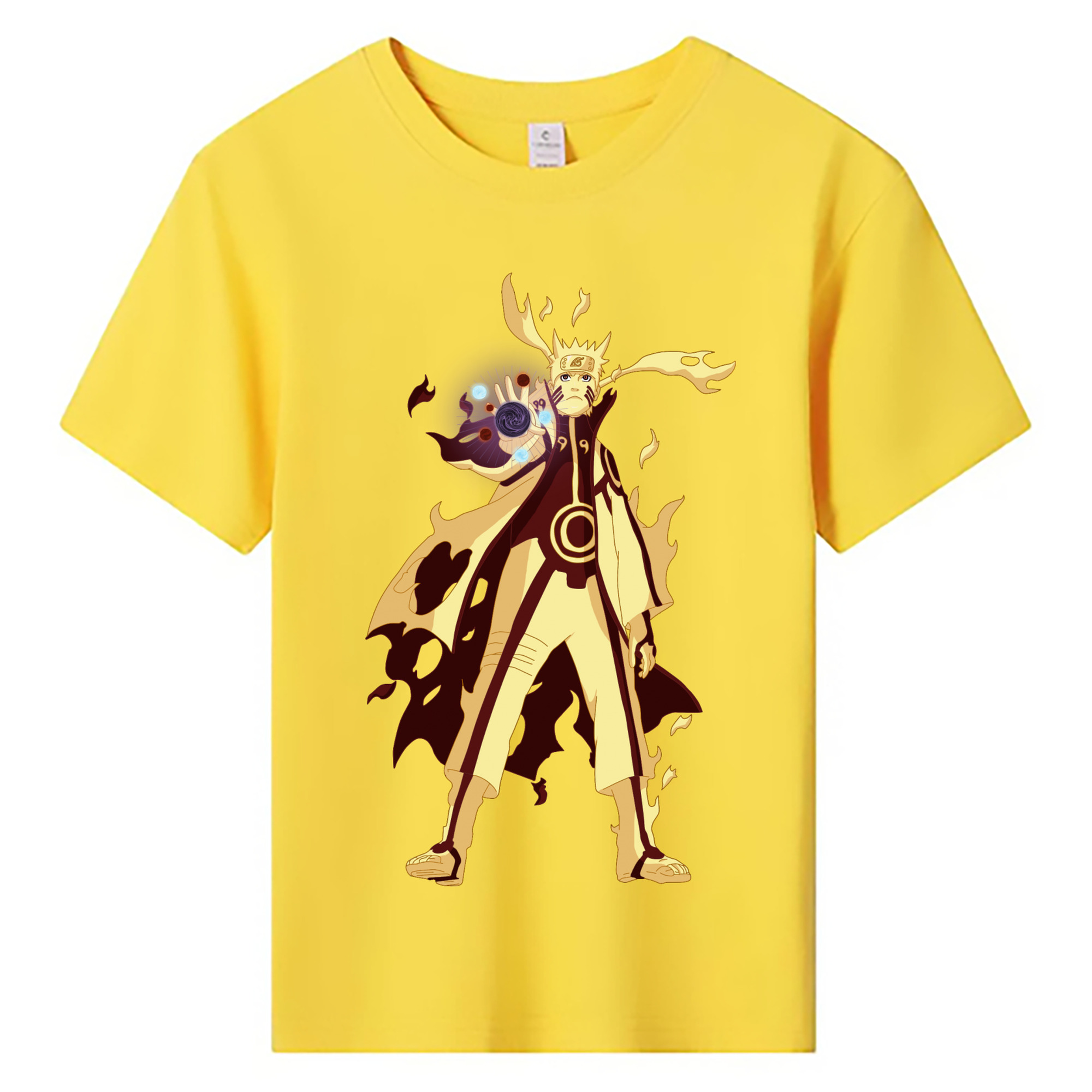 （画像用） NARUTO -ナルト- うずまき ナルト Uzumaki Naruto 綿100％キッズTシャツ（フロントプリント）