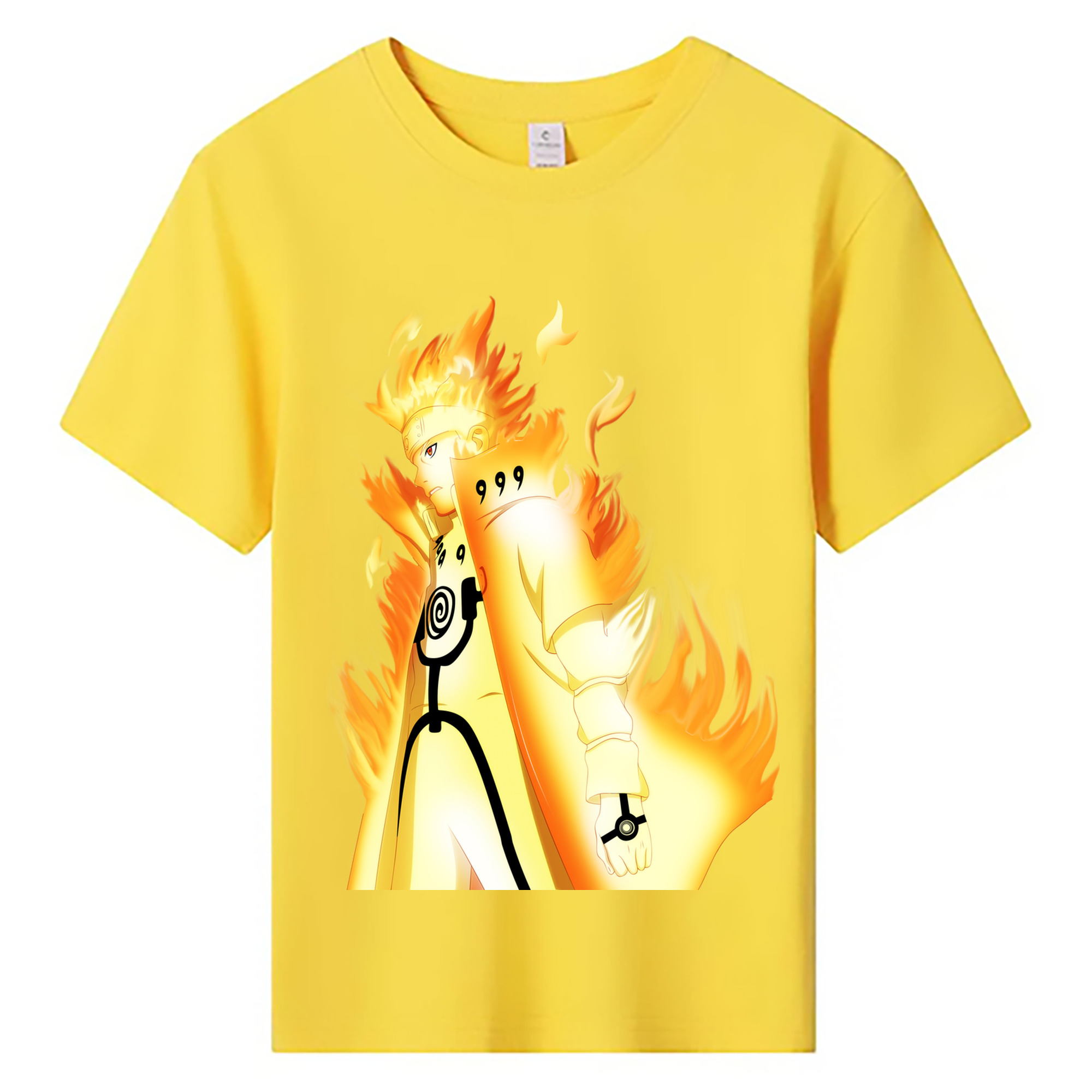 （画像用） NARUTO -ナルト- うずまき ナルト Uzumaki Naruto 綿100％キッズTシャツ（フロントプリント）