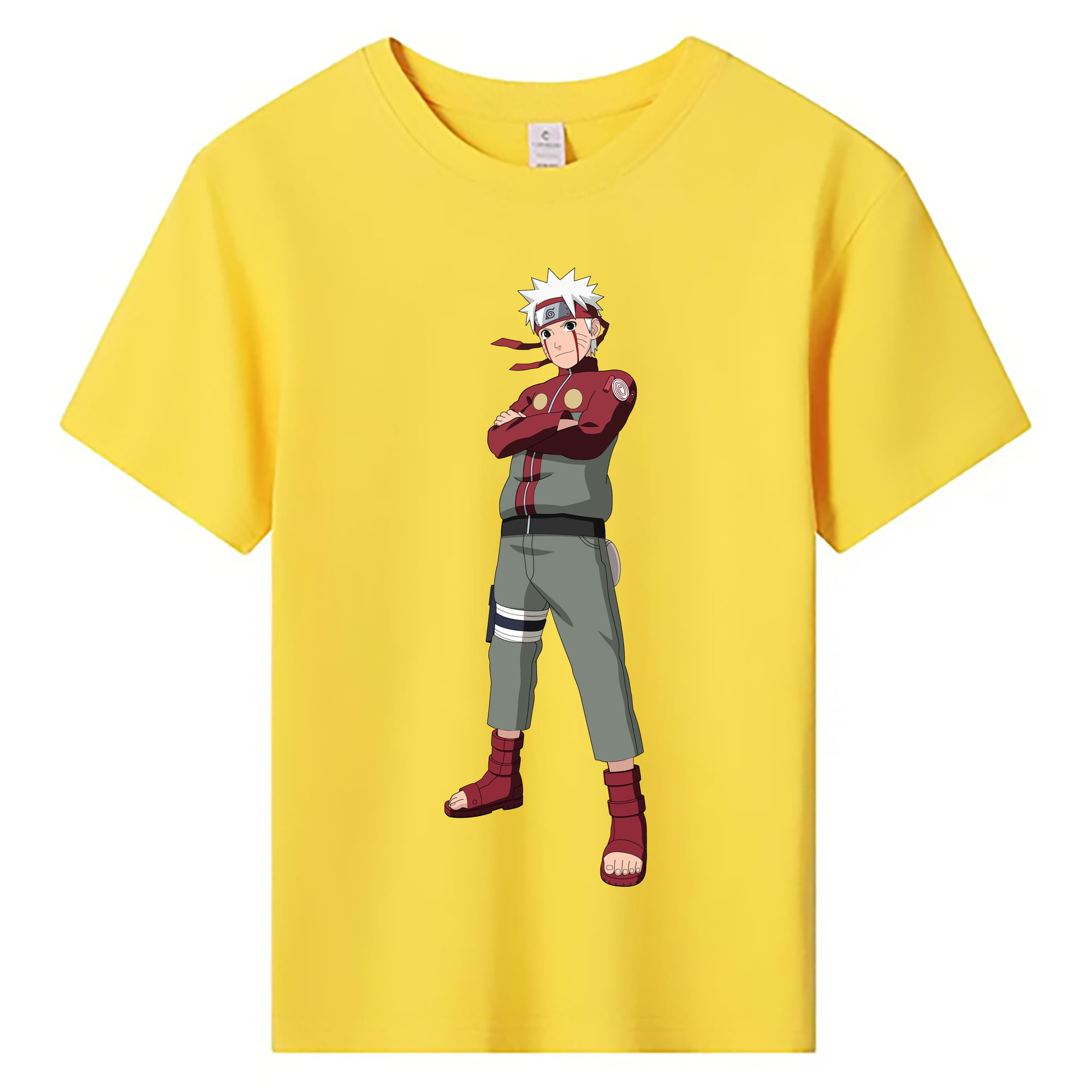 （画像用） NARUTO -ナルト- うずまき ナルト Uzumaki Naruto 綿100％キッズTシャツ（フロントプリント）