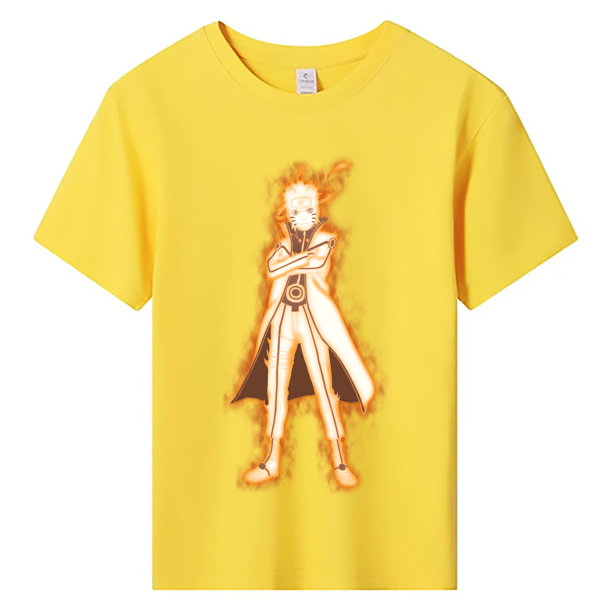 （画像用） NARUTO -ナルト- うずまき ナルト Uzumaki Naruto 綿100％キッズTシャツ（フロントプリント）