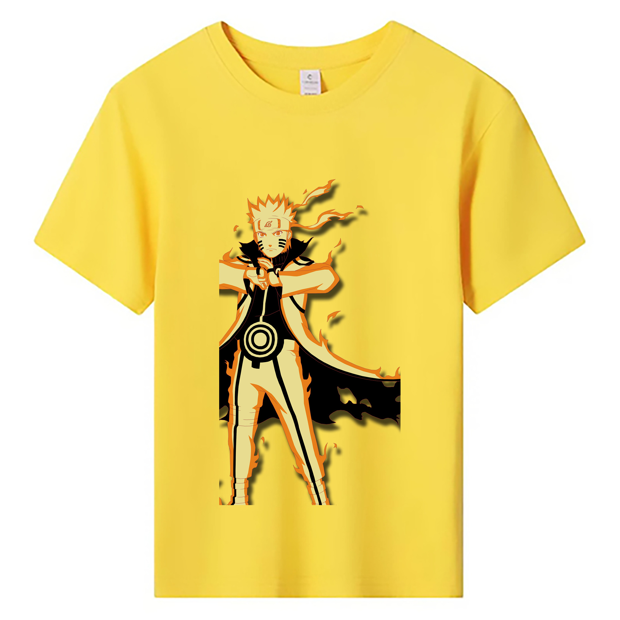 （画像用） NARUTO -ナルト- うずまき ナルト Uzumaki Naruto 綿100％キッズTシャツ（フロントプリント）