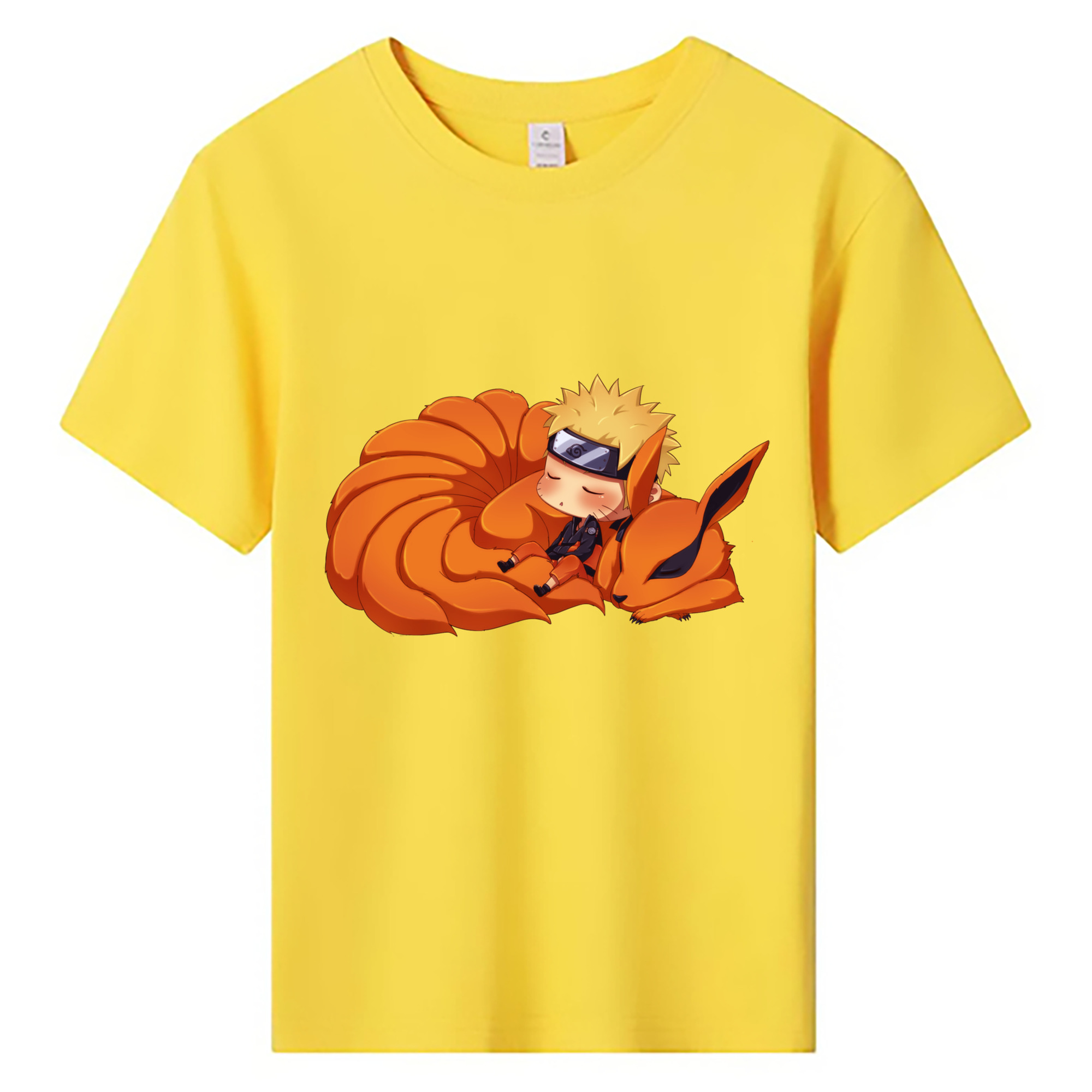 （画像用） NARUTO -ナルト- うずまき ナルト Uzumaki Naruto 綿100％キッズTシャツ（フロントプリント）