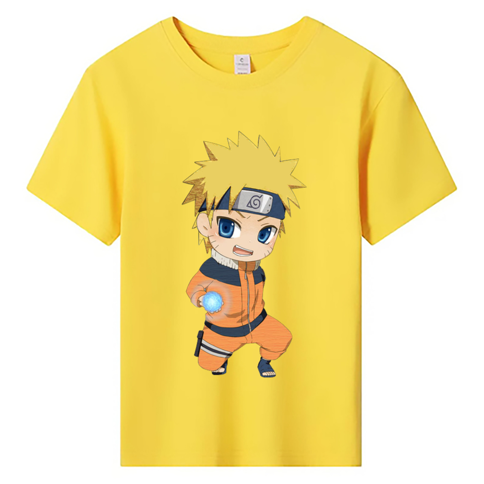 （画像用） NARUTO -ナルト- うずまき ナルト Uzumaki Naruto 綿100％キッズTシャツ（フロントプリント）