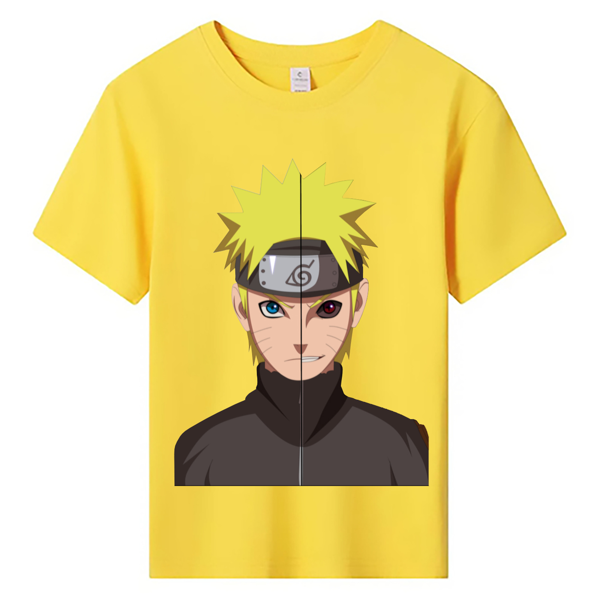 （画像用） NARUTO -ナルト- うずまき ナルト Uzumaki Naruto 綿100％キッズTシャツ（フロントプリント）