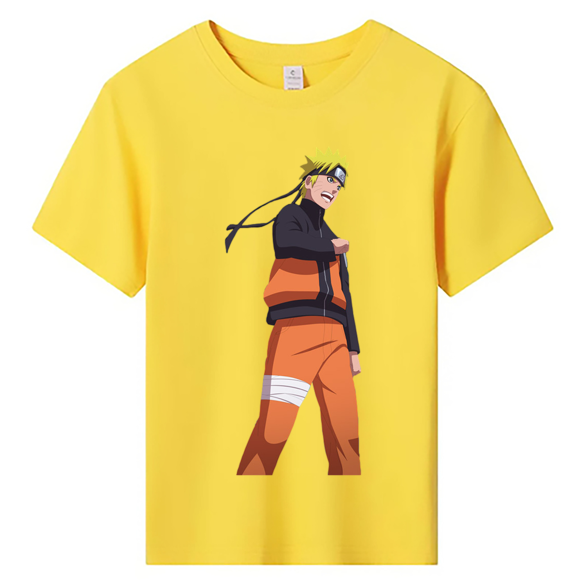 （画像用） NARUTO -ナルト- うずまき ナルト Uzumaki Naruto 綿100％キッズTシャツ（フロントプリント）