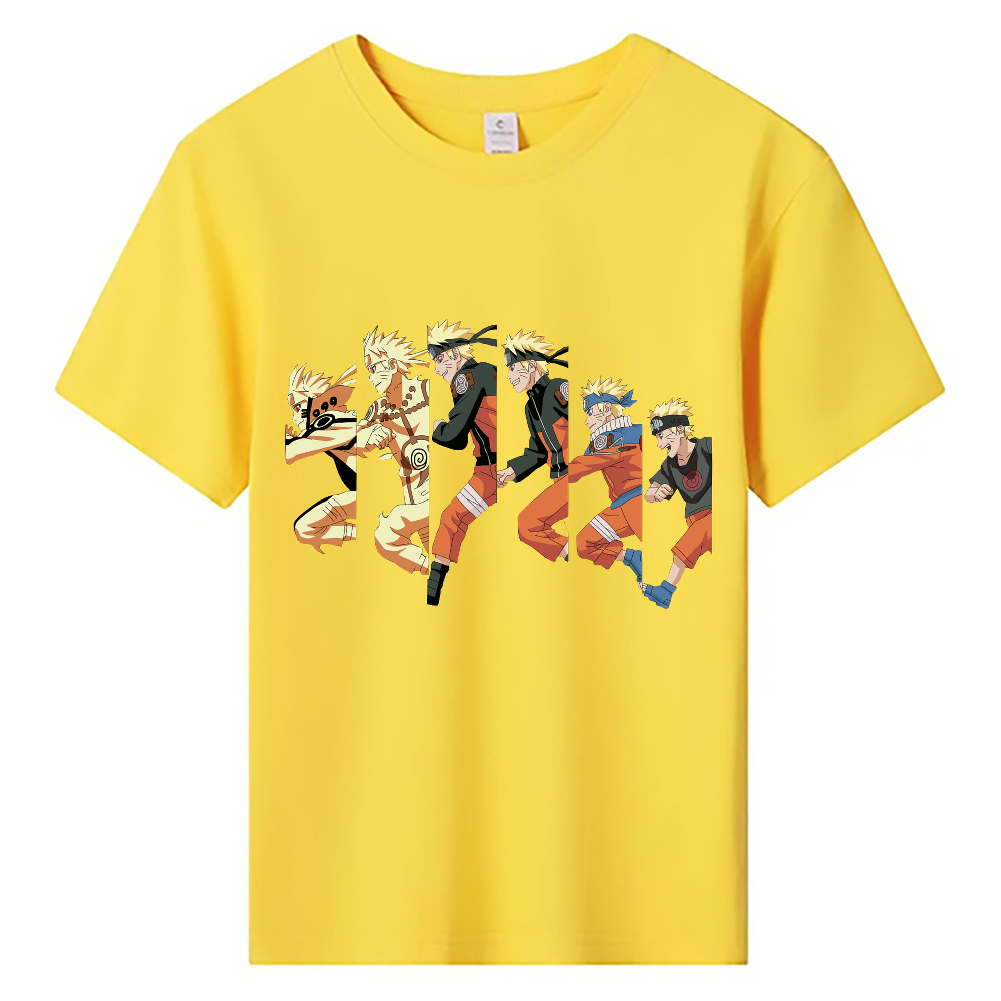 （画像用） NARUTO -ナルト- うずまき ナルト Uzumaki Naruto 綿100％キッズTシャツ（フロントプリント）