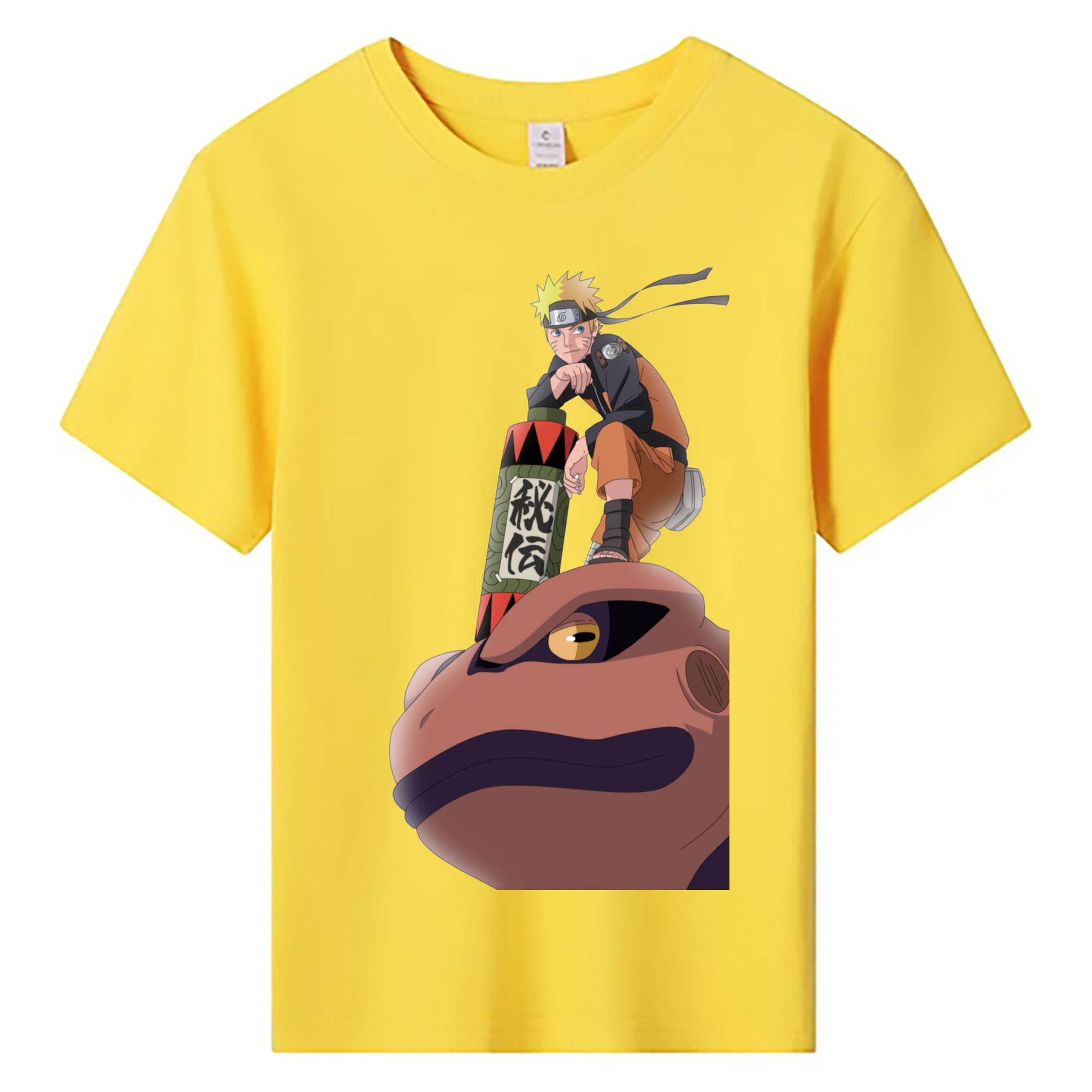 （画像用） NARUTO -ナルト- うずまき ナルト Uzumaki Naruto 綿100％キッズTシャツ（フロントプリント）