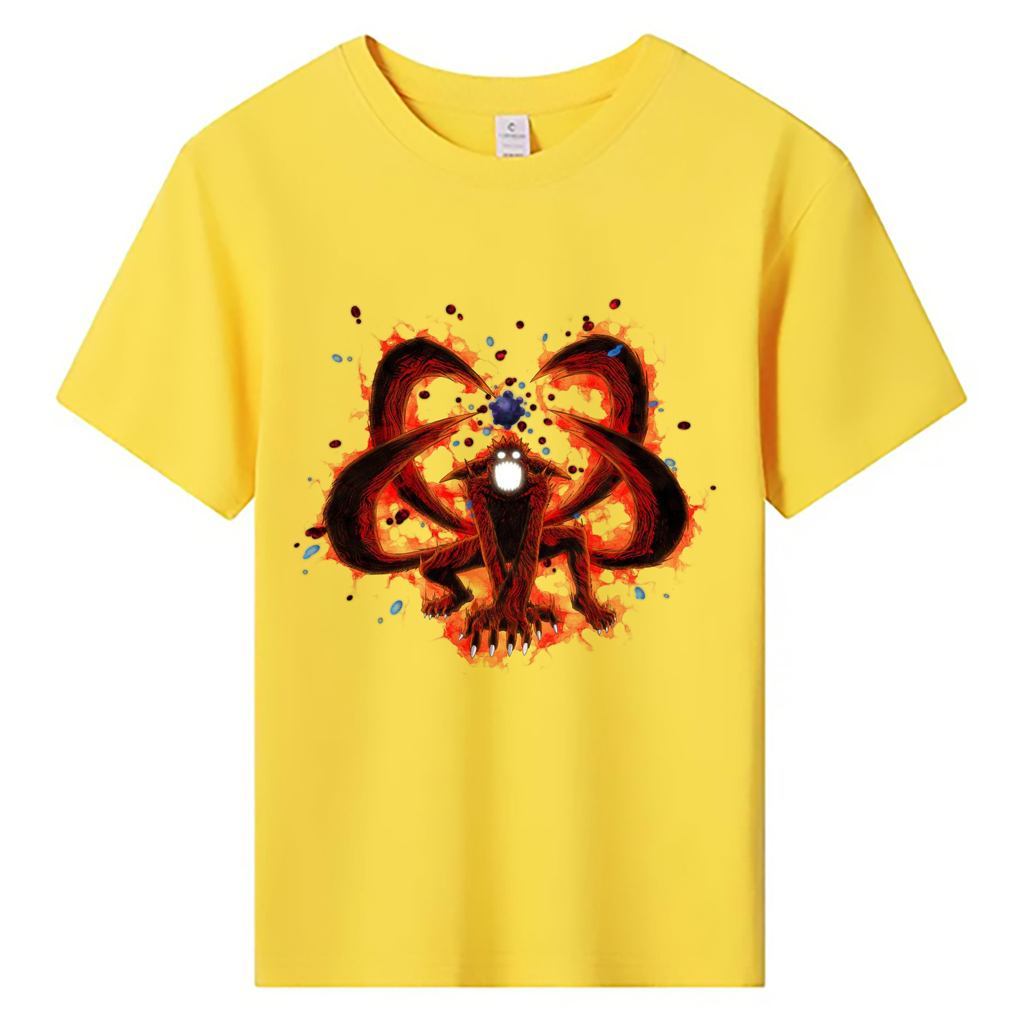 （画像用） NARUTO -ナルト- うずまき ナルト Uzumaki Naruto 綿100％キッズTシャツ（フロントプリント）