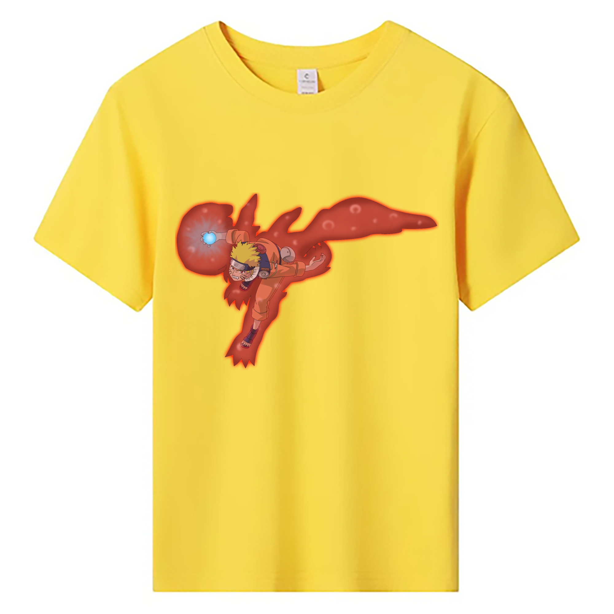 （画像用） NARUTO -ナルト- うずまき ナルト Uzumaki Naruto 綿100％キッズTシャツ（フロントプリント）