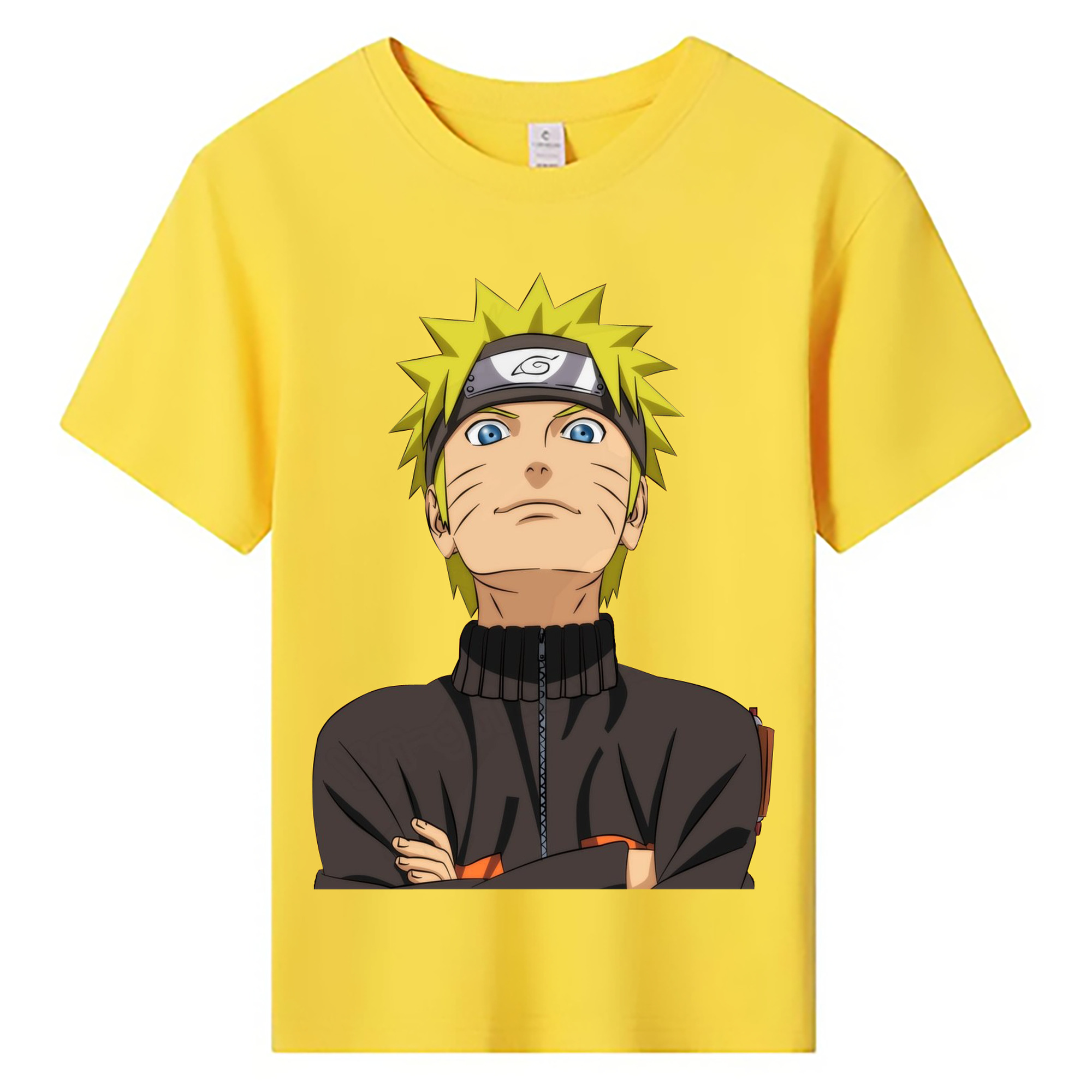 （画像用） NARUTO -ナルト- うずまき ナルト Uzumaki Naruto 綿100％キッズTシャツ（フロントプリント）