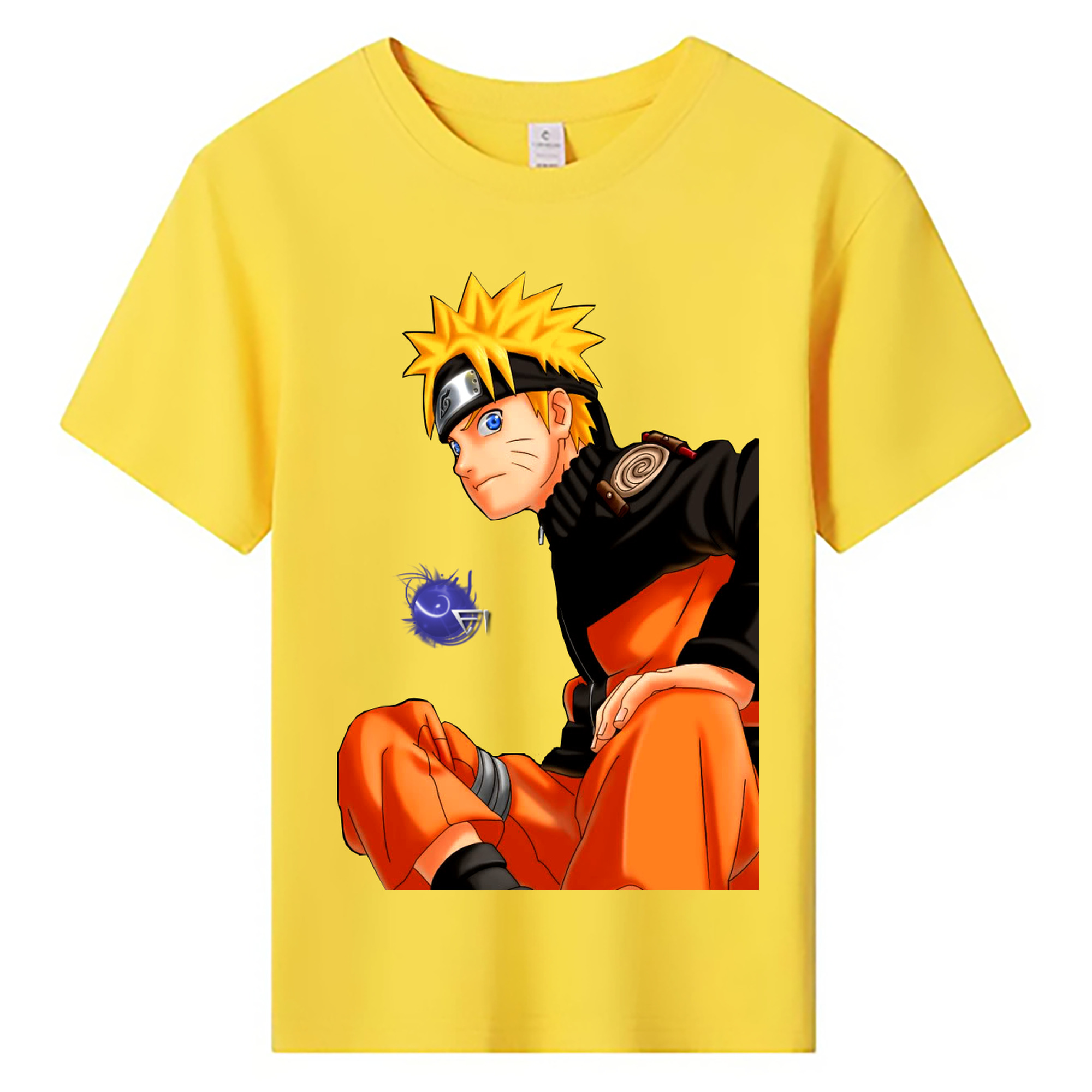 （画像用） NARUTO -ナルト- うずまき ナルト Uzumaki Naruto 綿100％キッズTシャツ（フロントプリント）