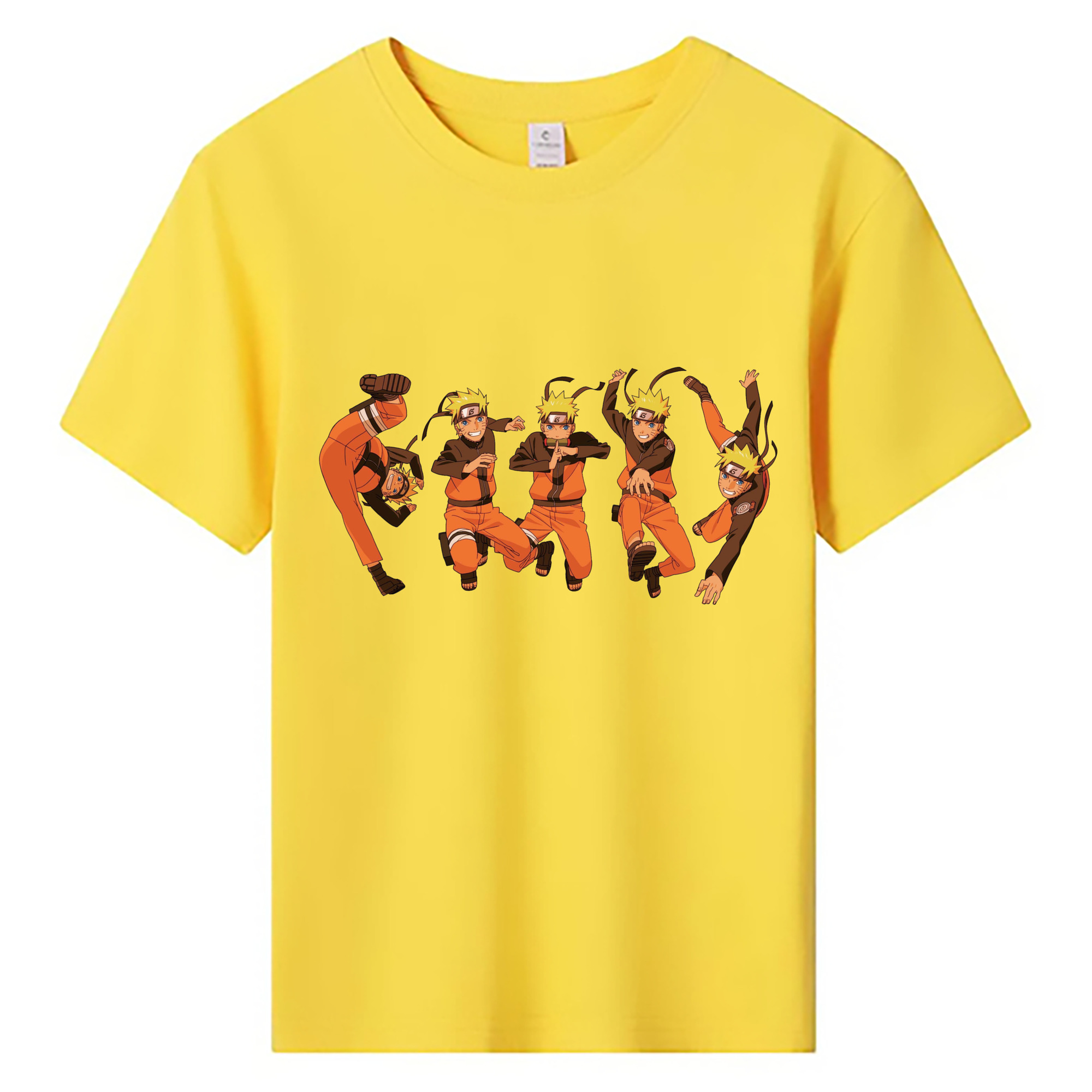 （画像用） NARUTO -ナルト- うずまき ナルト Uzumaki Naruto 綿100％キッズTシャツ（フロントプリント）