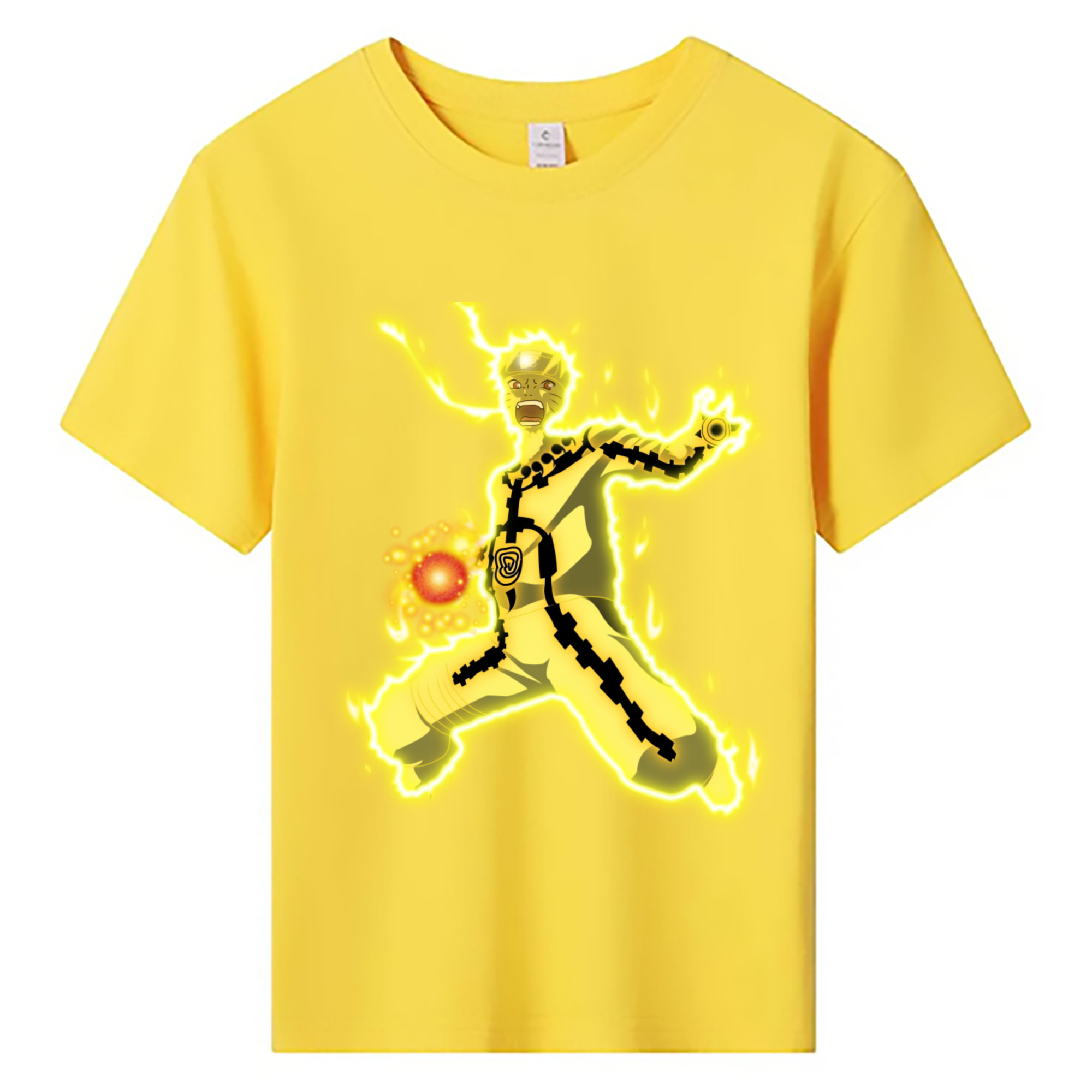 （画像用） NARUTO -ナルト- うずまき ナルト Uzumaki Naruto 綿100％キッズTシャツ（フロントプリント）
