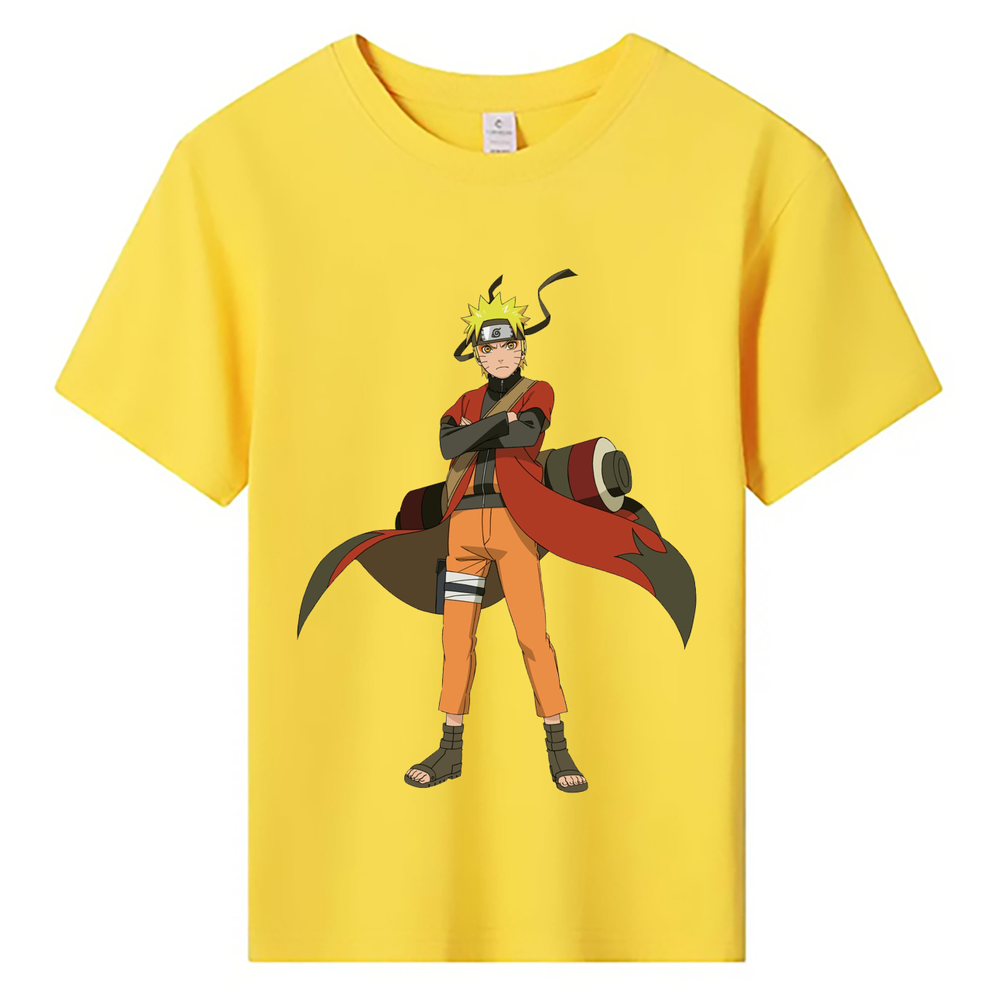 （画像用） NARUTO -ナルト- うずまき ナルト Uzumaki Naruto 綿100％キッズTシャツ（フロントプリント）