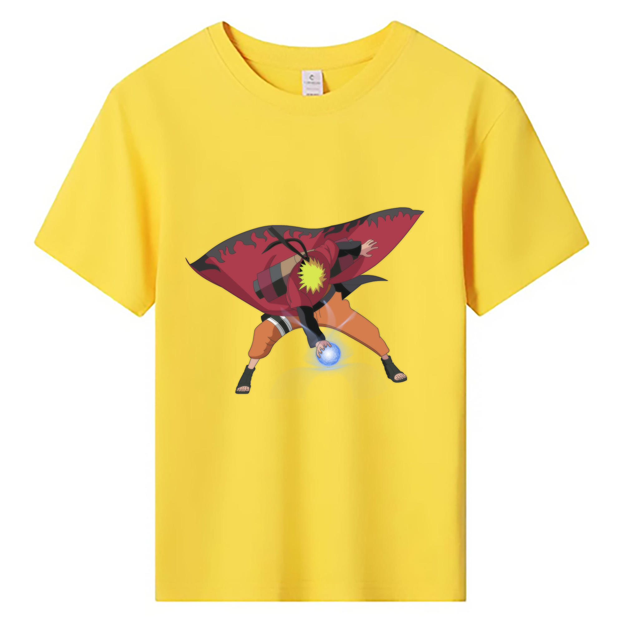 （画像用） NARUTO -ナルト- うずまき ナルト Uzumaki Naruto 綿100％キッズTシャツ（フロントプリント）