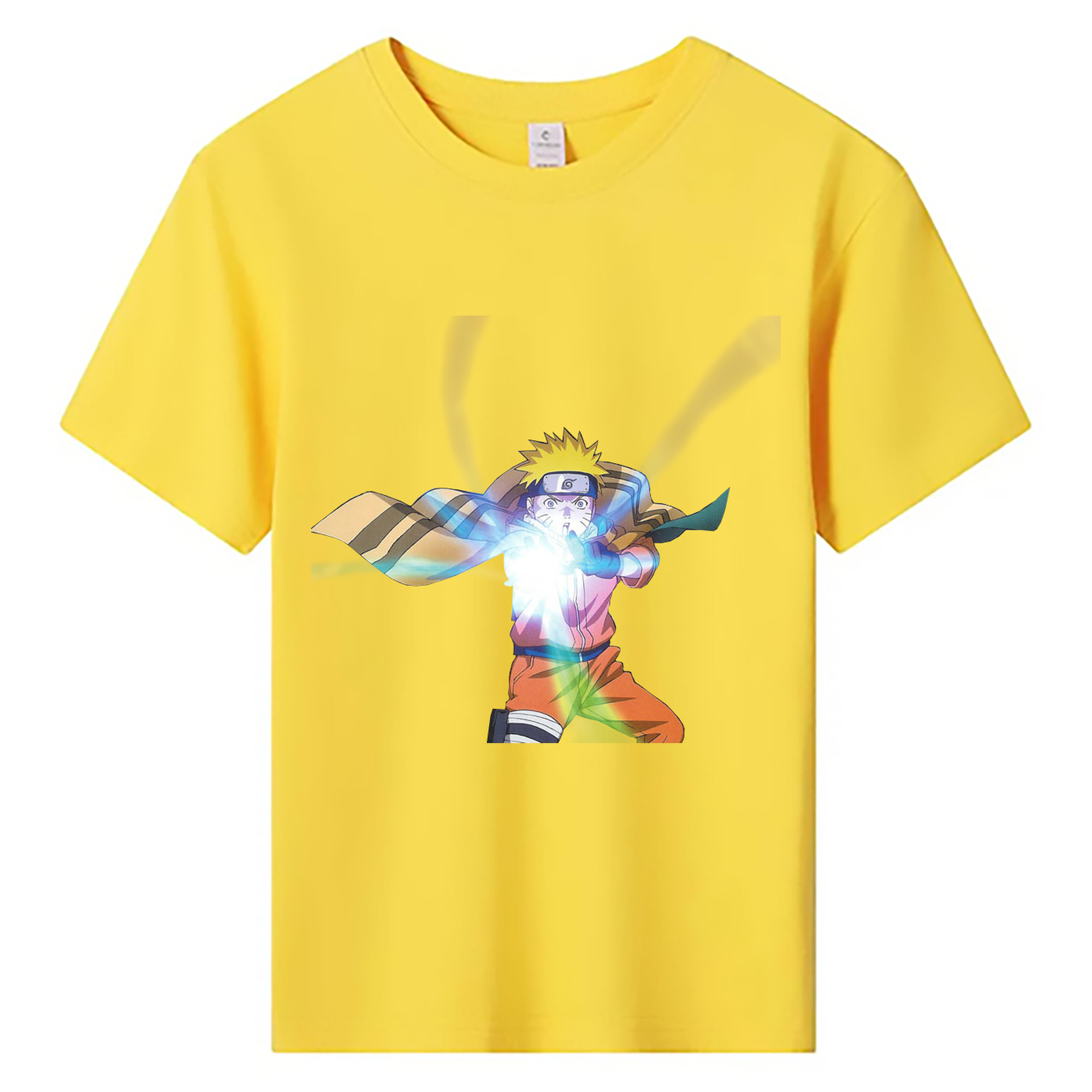（画像用） NARUTO -ナルト- うずまき ナルト Uzumaki Naruto 綿100％キッズTシャツ（フロントプリント）