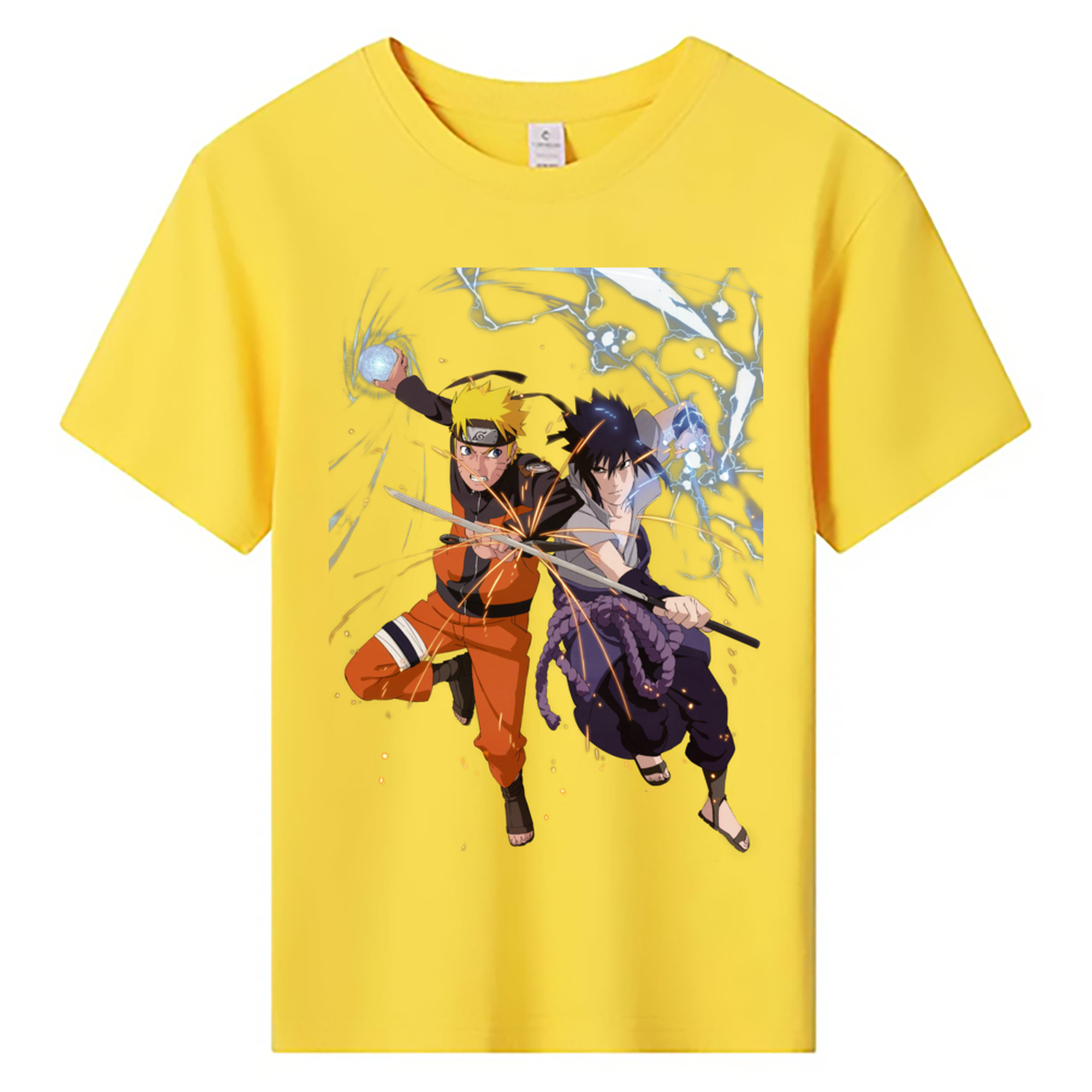 （画像用） NARUTO -ナルト- うずまき ナルト Uzumaki Naruto 綿100％キッズTシャツ（フロントプリント）