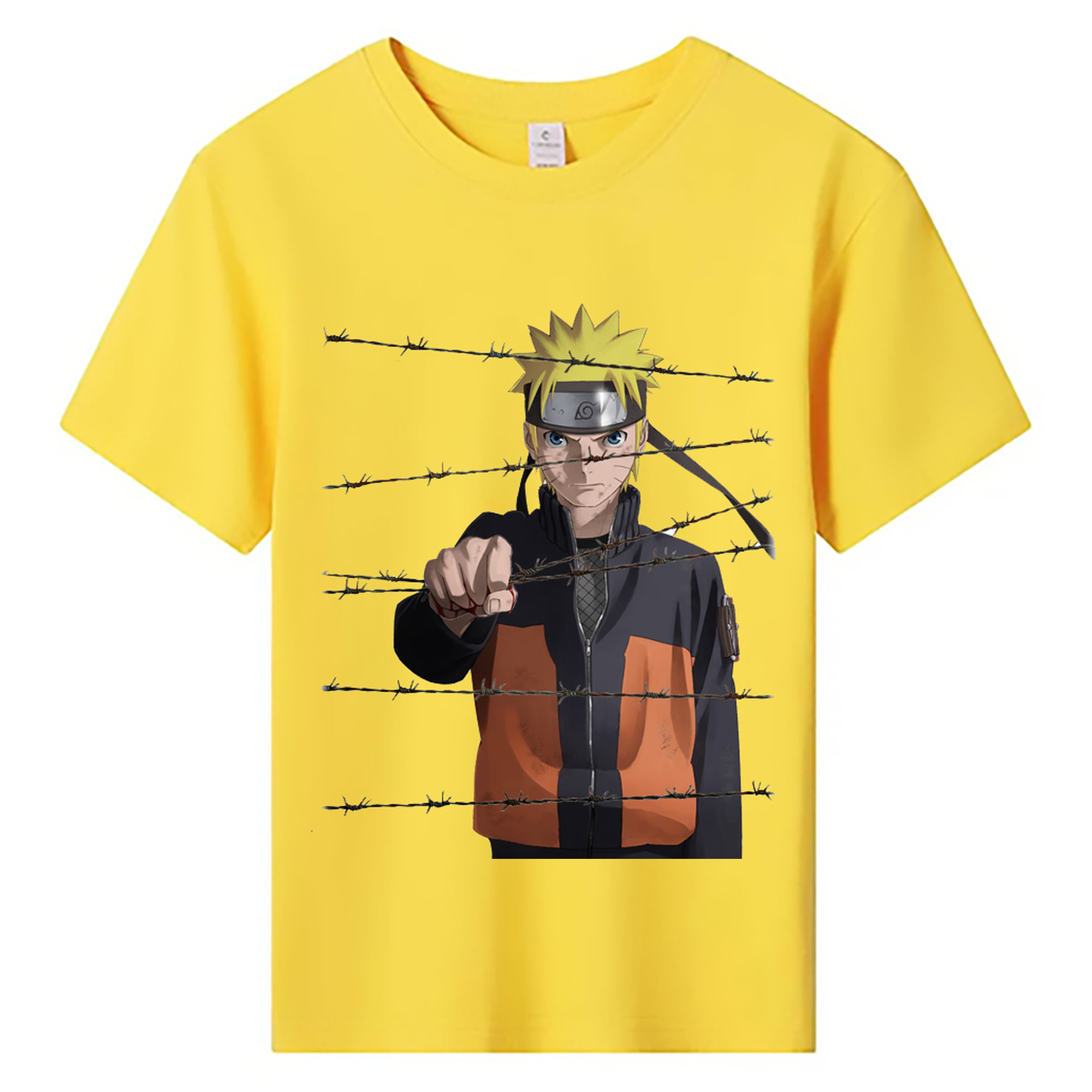 （画像用） NARUTO -ナルト- うずまき ナルト Uzumaki Naruto 綿100％キッズTシャツ（フロントプリント）