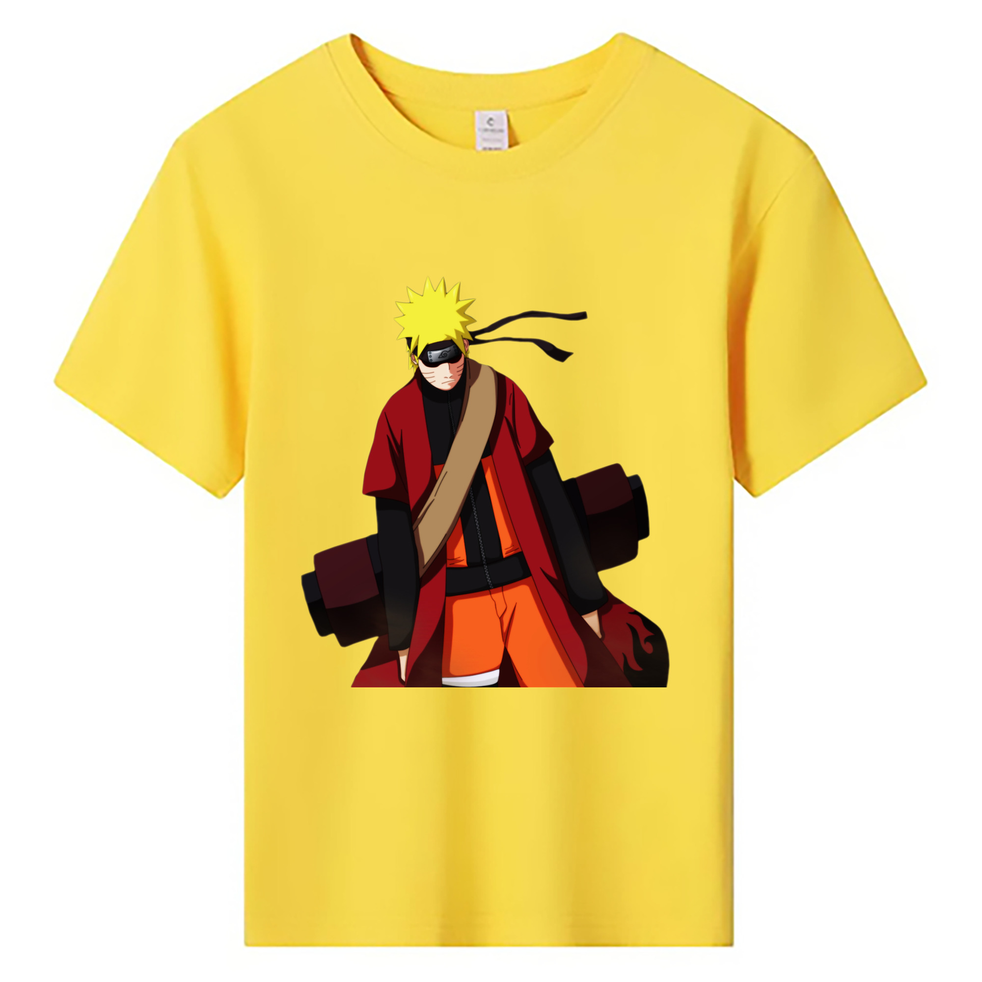 （画像用） NARUTO -ナルト- うずまき ナルト Uzumaki Naruto 綿100％キッズTシャツ（フロントプリント）