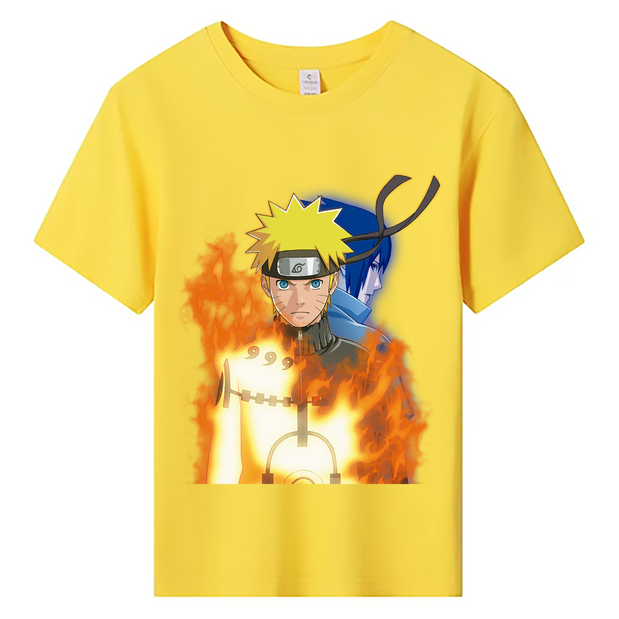 （画像用） NARUTO -ナルト- うずまき ナルト Uzumaki Naruto 綿100％キッズTシャツ（フロントプリント）