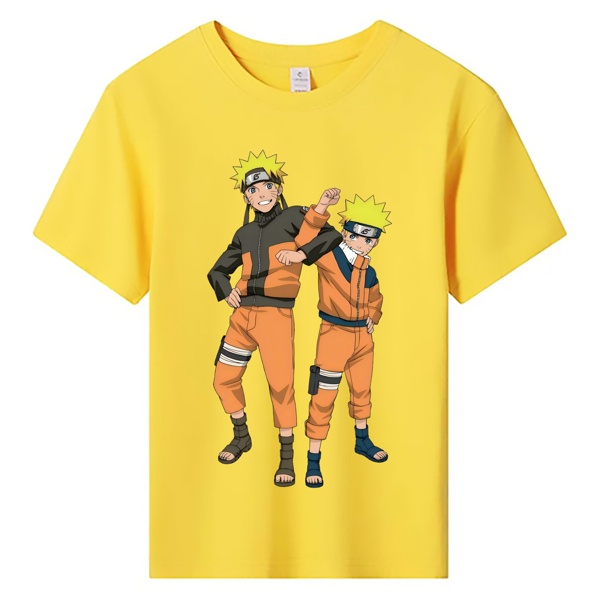（画像用） NARUTO -ナルト- うずまき ナルト Uzumaki Naruto 綿100％キッズTシャツ（フロントプリント）