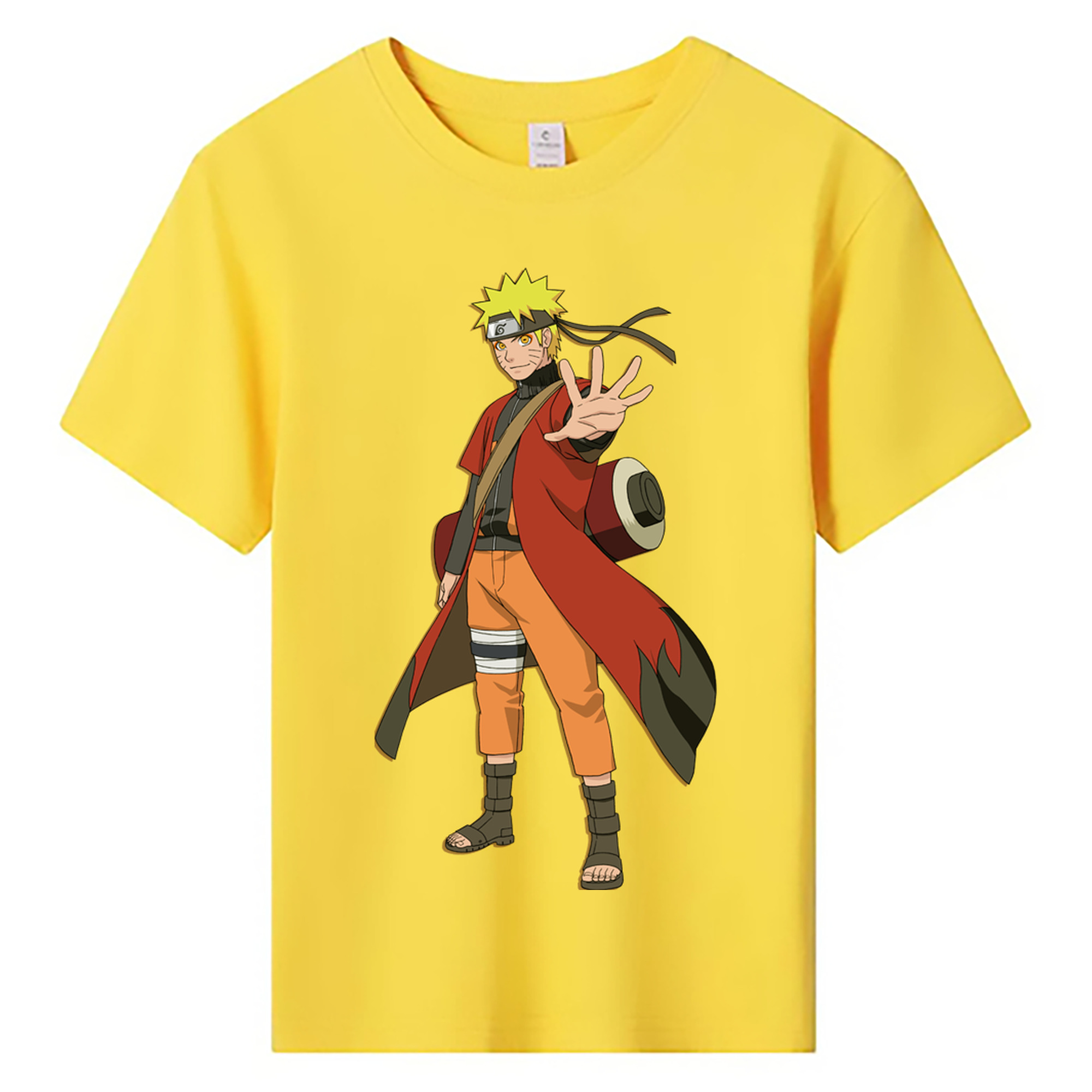 （画像用） NARUTO -ナルト- うずまき ナルト Uzumaki Naruto 綿100％キッズTシャツ（フロントプリント）