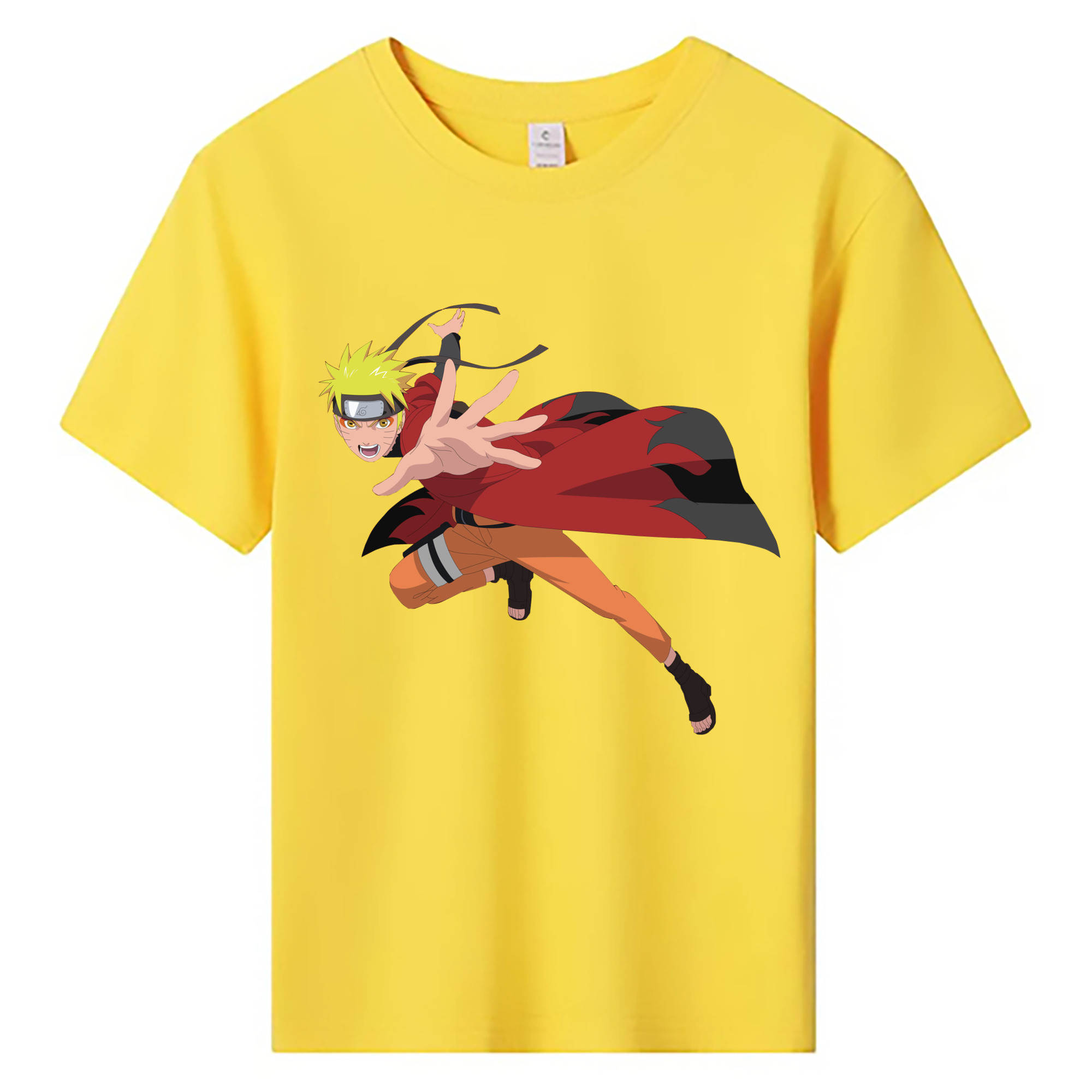 （画像用） NARUTO -ナルト- うずまき ナルト Uzumaki Naruto 綿100％キッズTシャツ（フロントプリント）