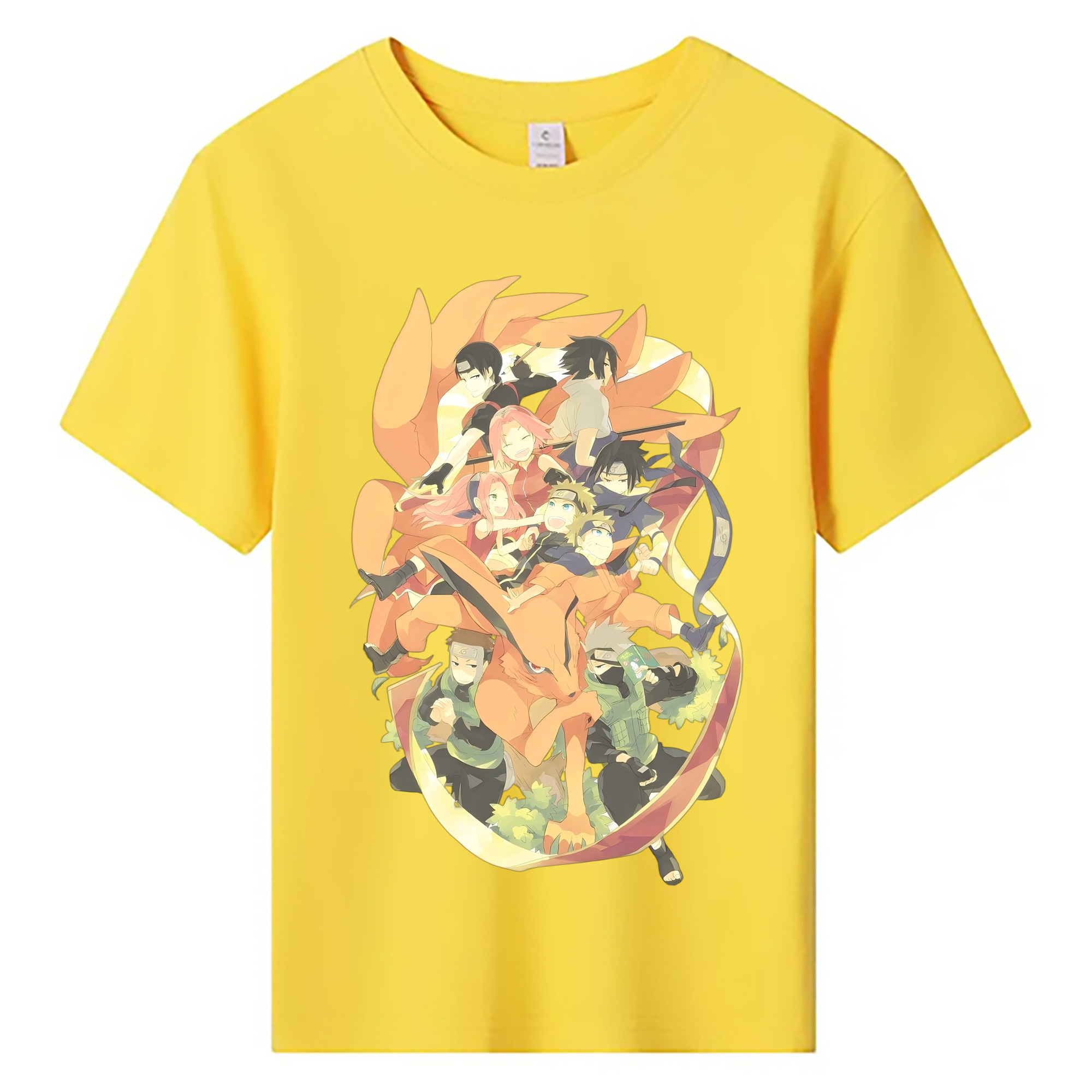 （画像用） NARUTO -ナルト- うずまき ナルト Uzumaki Naruto 綿100％キッズTシャツ（フロントプリント）