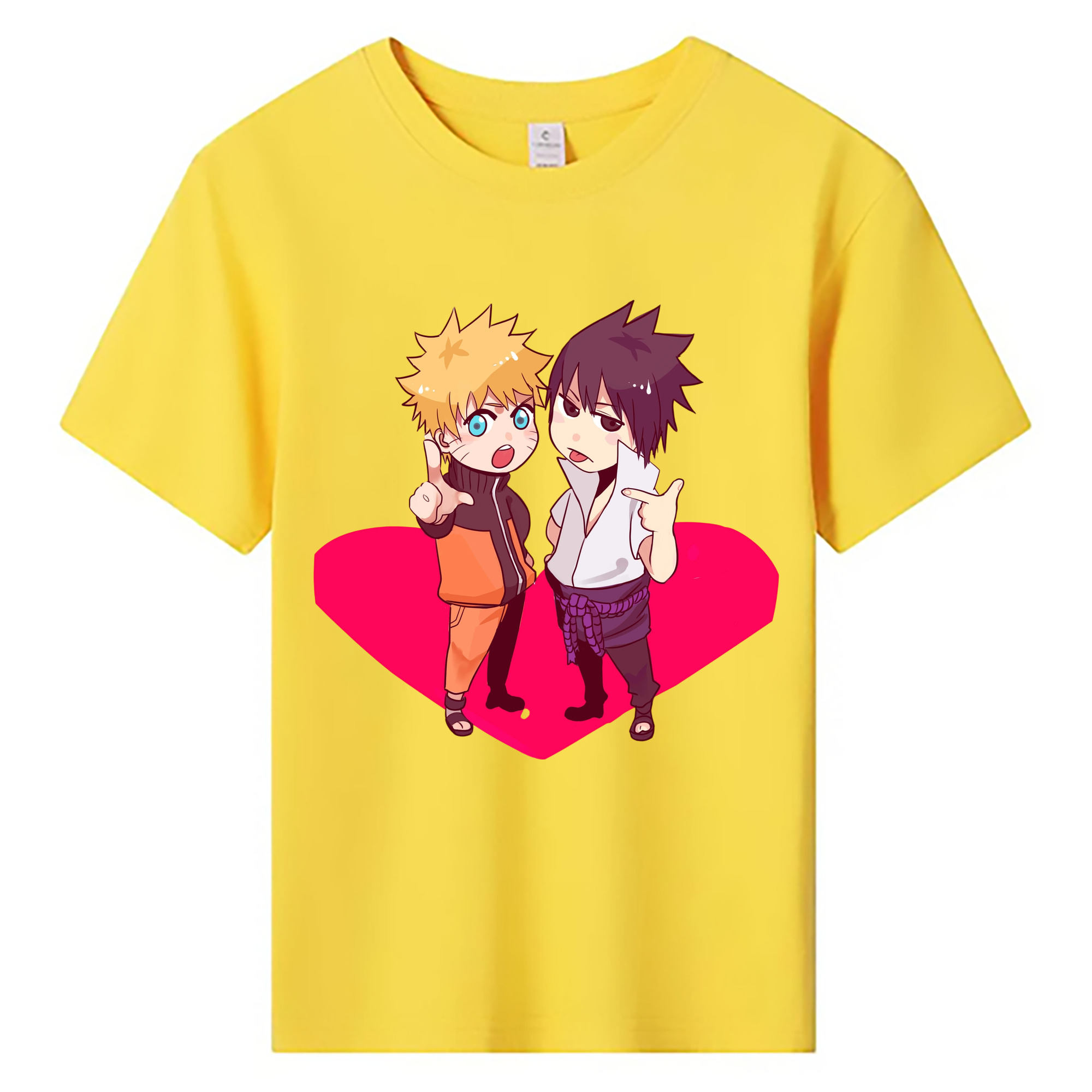 （画像用） NARUTO -ナルト- うずまき ナルト Uzumaki Naruto 綿100％キッズTシャツ（フロントプリント）