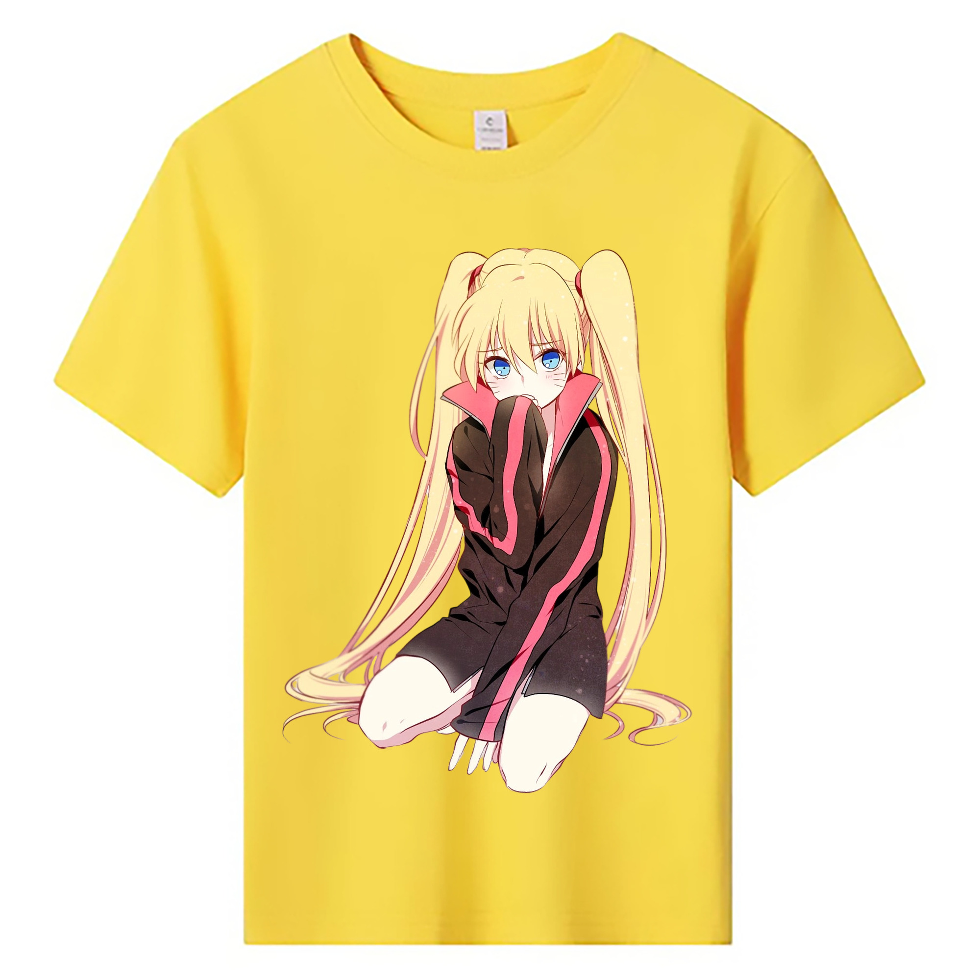 （画像用） NARUTO -ナルト- うずまき ナルト Uzumaki Naruto 綿100％キッズTシャツ（フロントプリント）