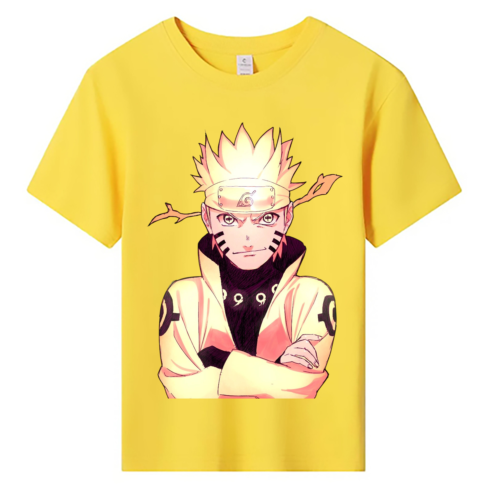 （画像用） NARUTO -ナルト- うずまき ナルト Uzumaki Naruto 綿100％キッズTシャツ（フロントプリント）