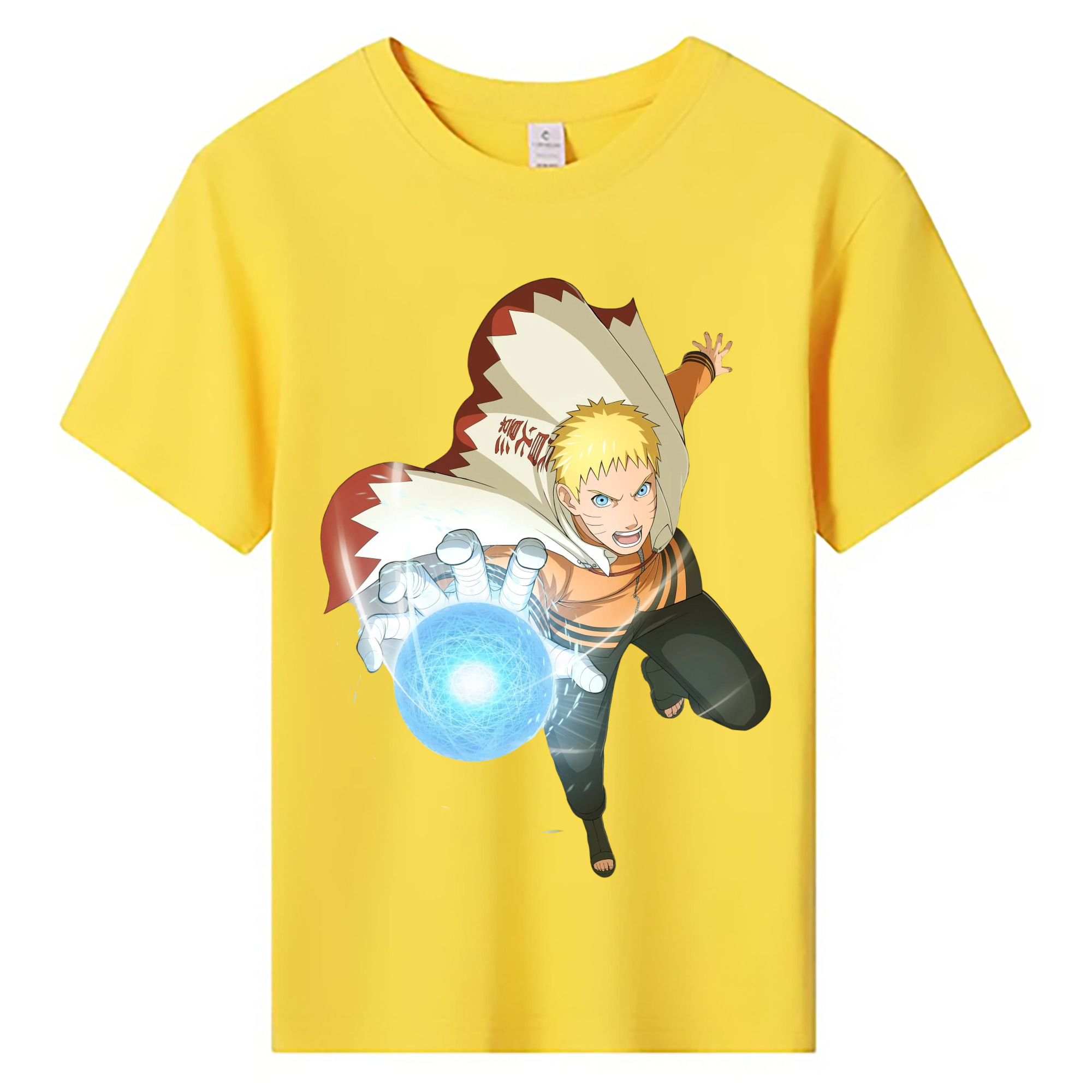 （画像用） NARUTO -ナルト- うずまき ナルト Uzumaki Naruto 綿100％キッズTシャツ（フロントプリント）
