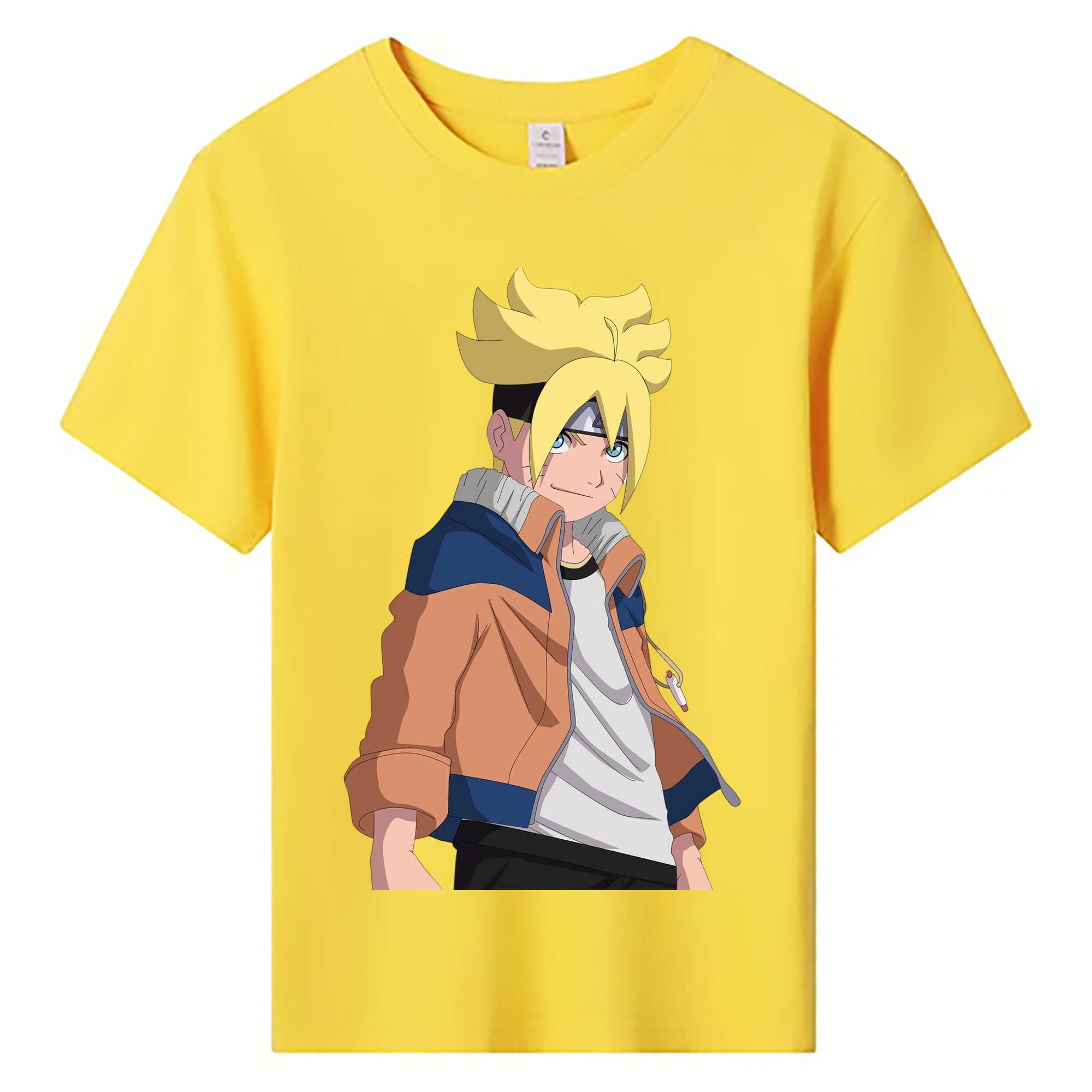 （画像用） NARUTO -ナルト- うずまき ナルト Uzumaki Naruto 綿100％キッズTシャツ（フロントプリント）