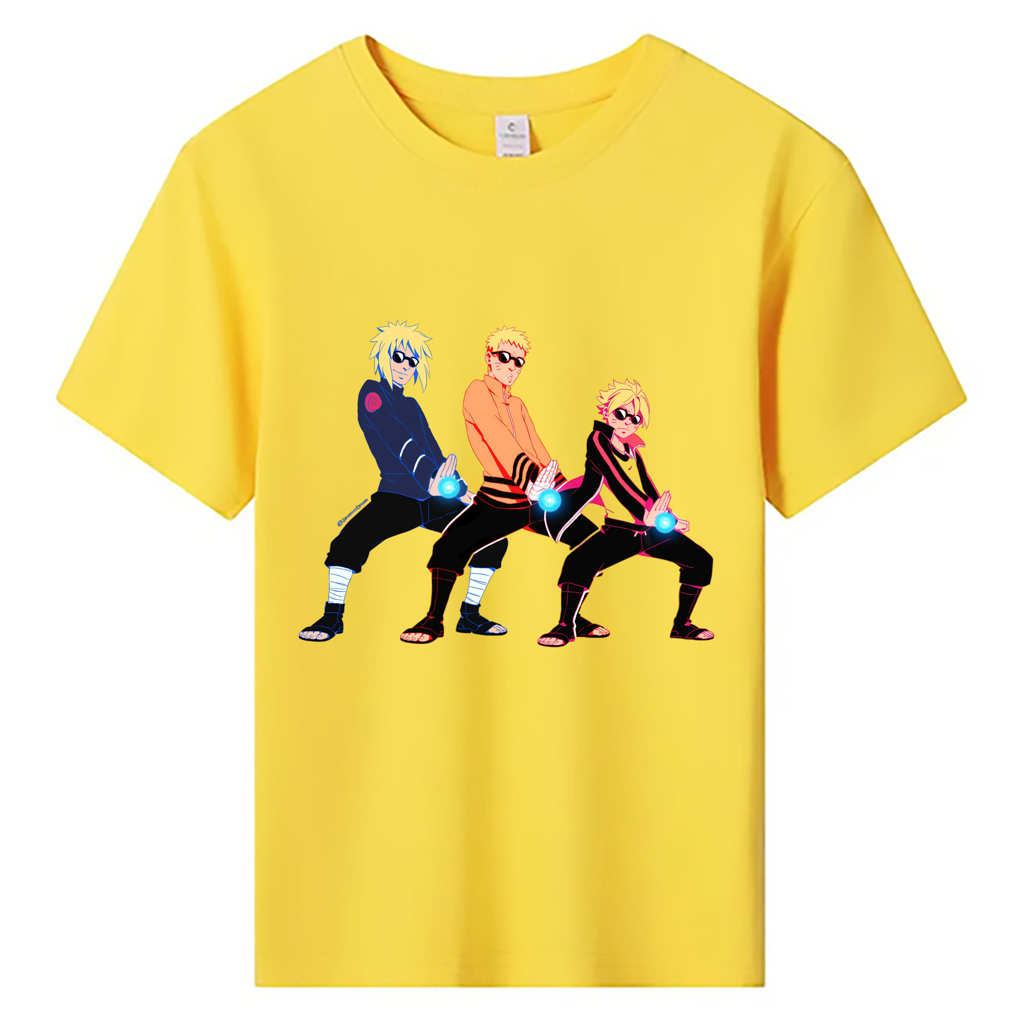 （画像用） NARUTO -ナルト- うずまき ナルト Uzumaki Naruto 綿100％キッズTシャツ（フロントプリント）