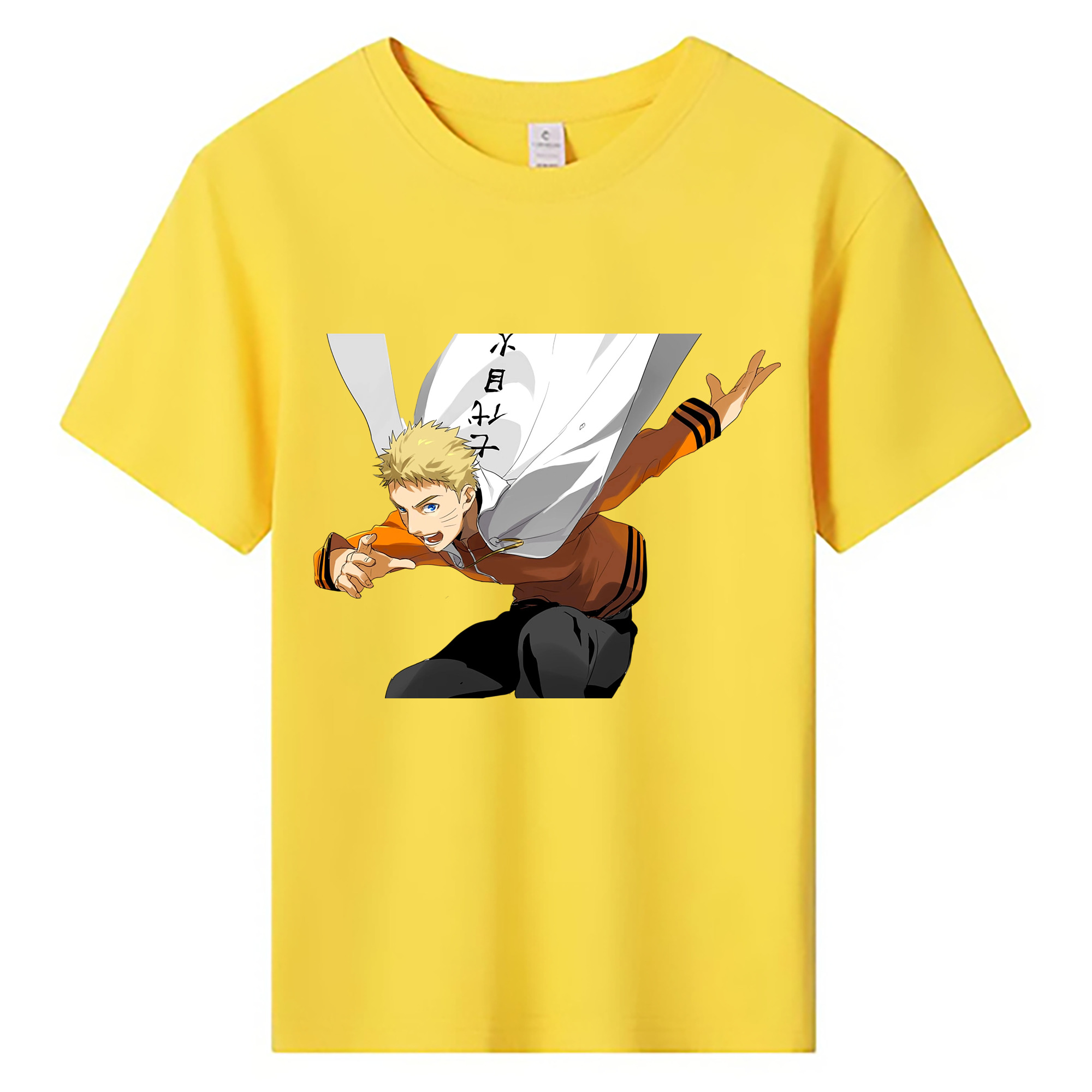 （画像用） NARUTO -ナルト- うずまき ナルト Uzumaki Naruto 綿100％キッズTシャツ（フロントプリント）