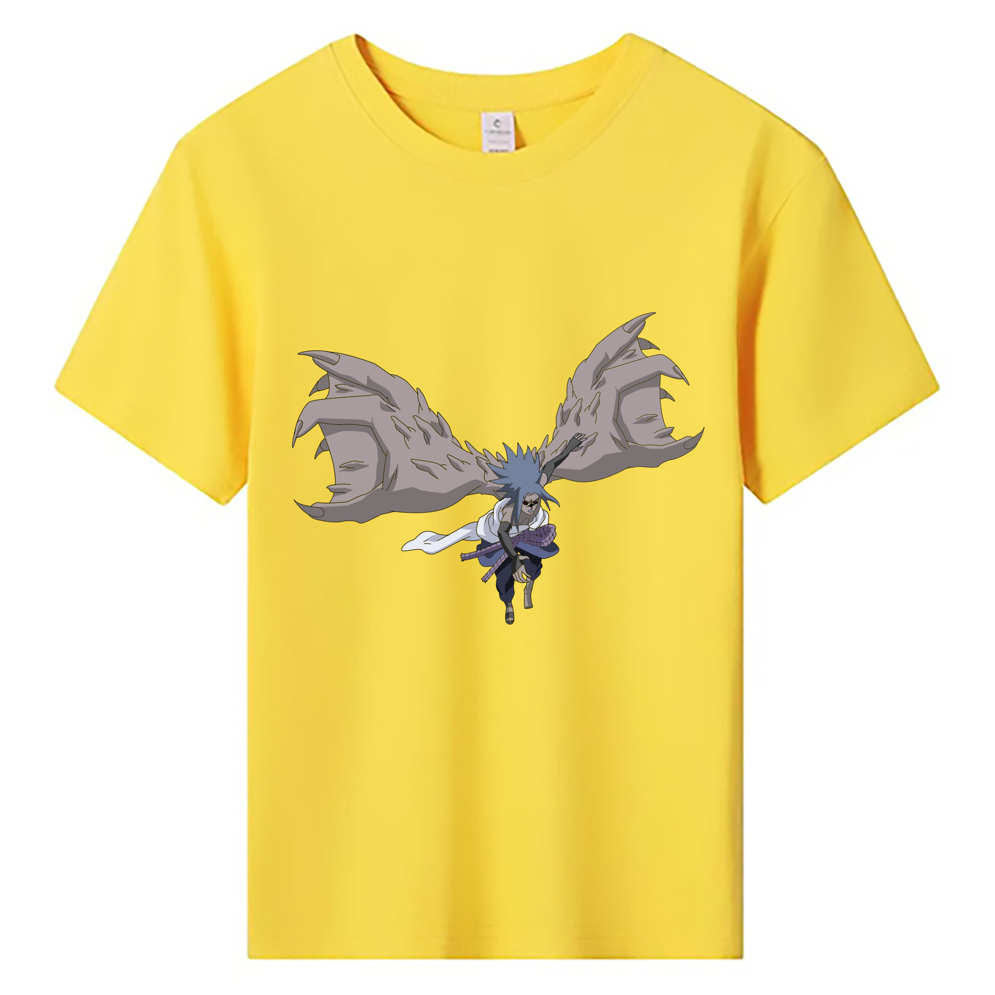 （画像用） NARUTO -ナルト- うちは サスケ Uchiha Sasuke 綿100％キッズTシャツ（フロントプリント）