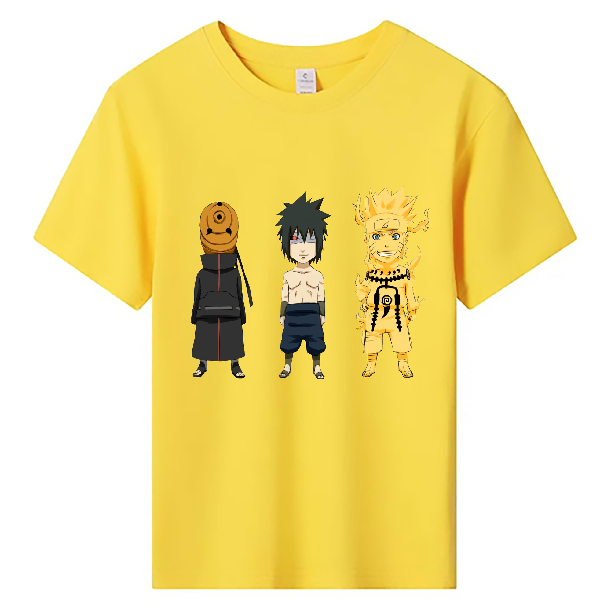（画像用） NARUTO -ナルト- うちは サスケ Uchiha Sasuke 綿100％キッズTシャツ（フロントプリント）