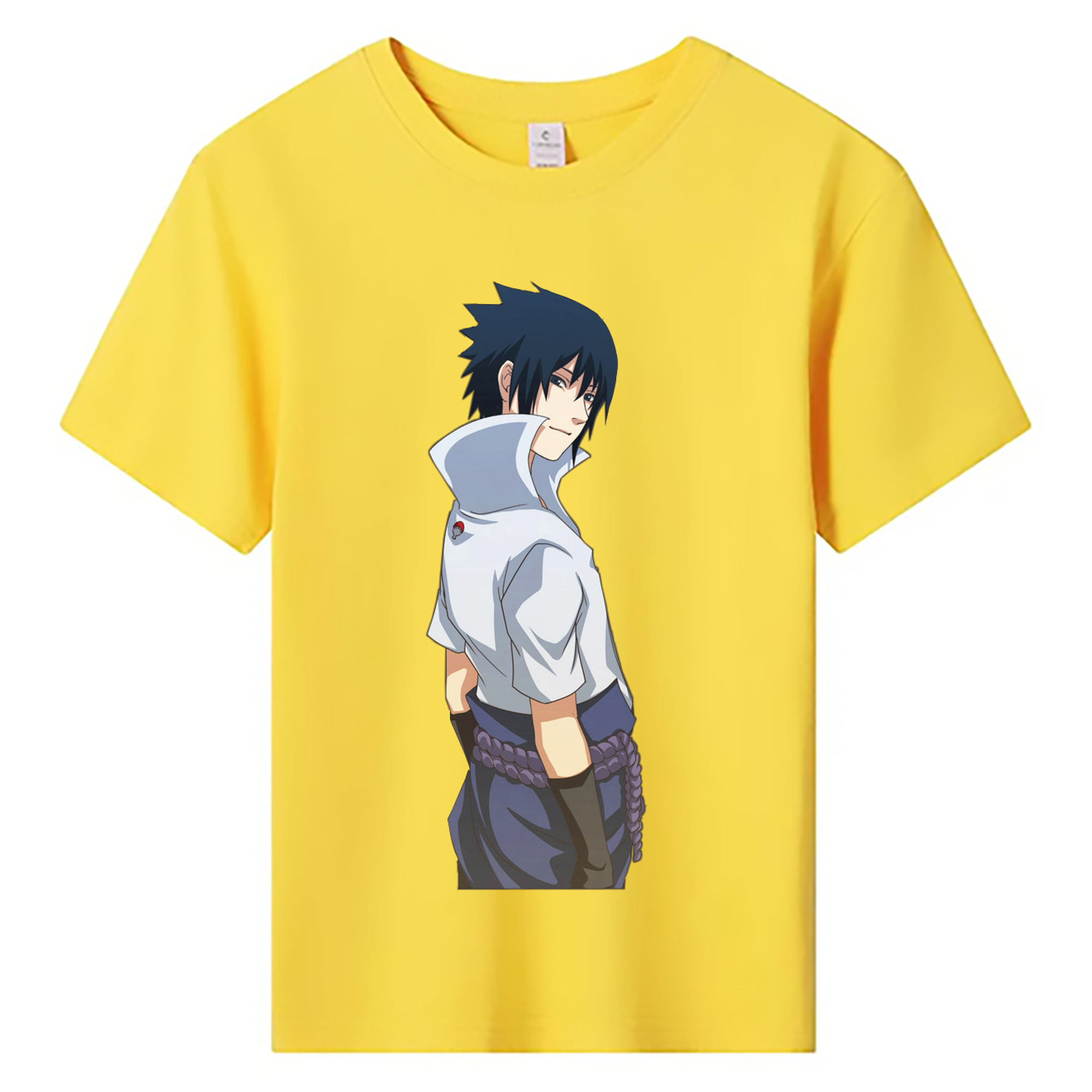 （画像用） NARUTO -ナルト- うちは サスケ Uchiha Sasuke 綿100％キッズTシャツ（フロントプリント）