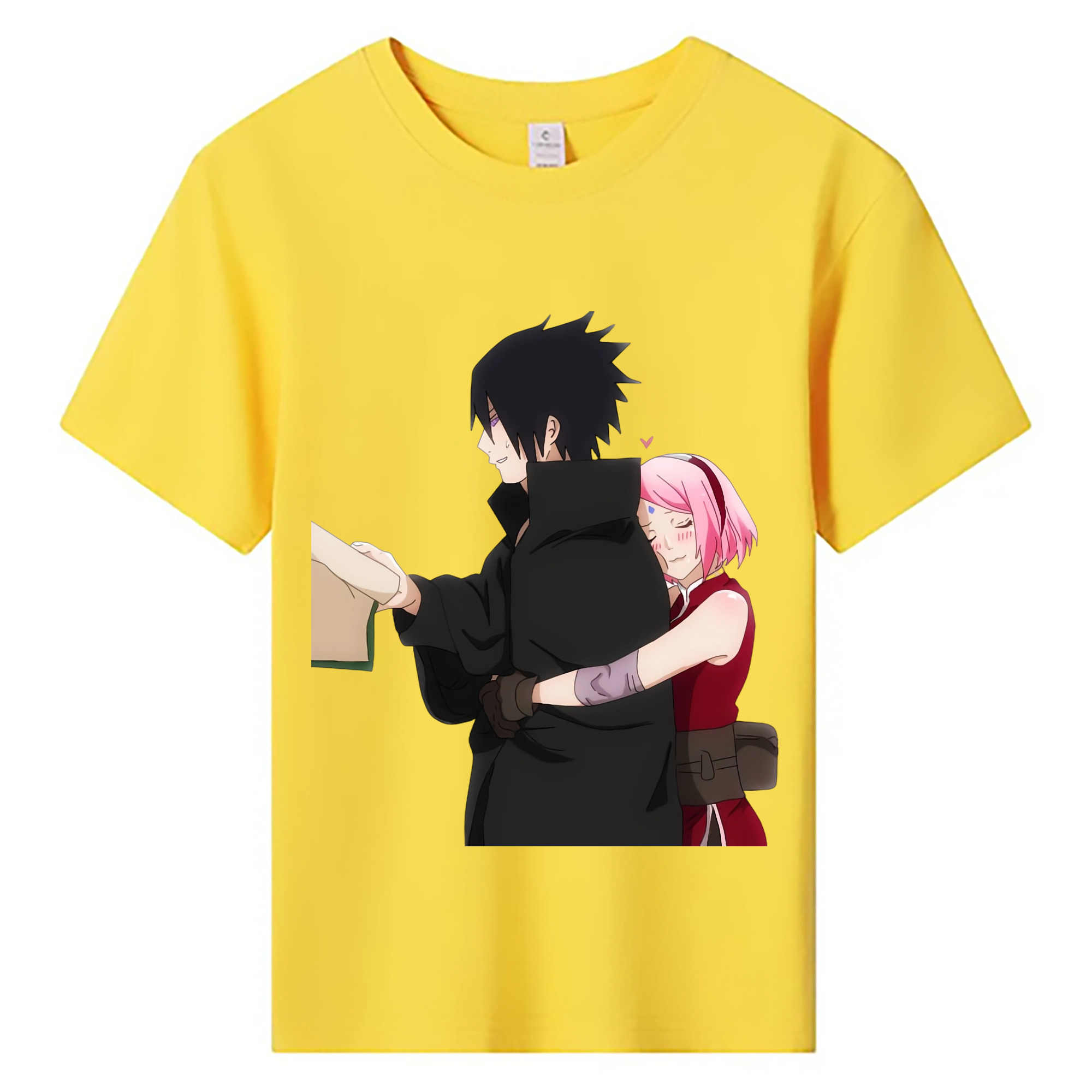 （画像用） NARUTO -ナルト- うちは サスケ Uchiha Sasuke 綿100％キッズTシャツ（フロントプリント）