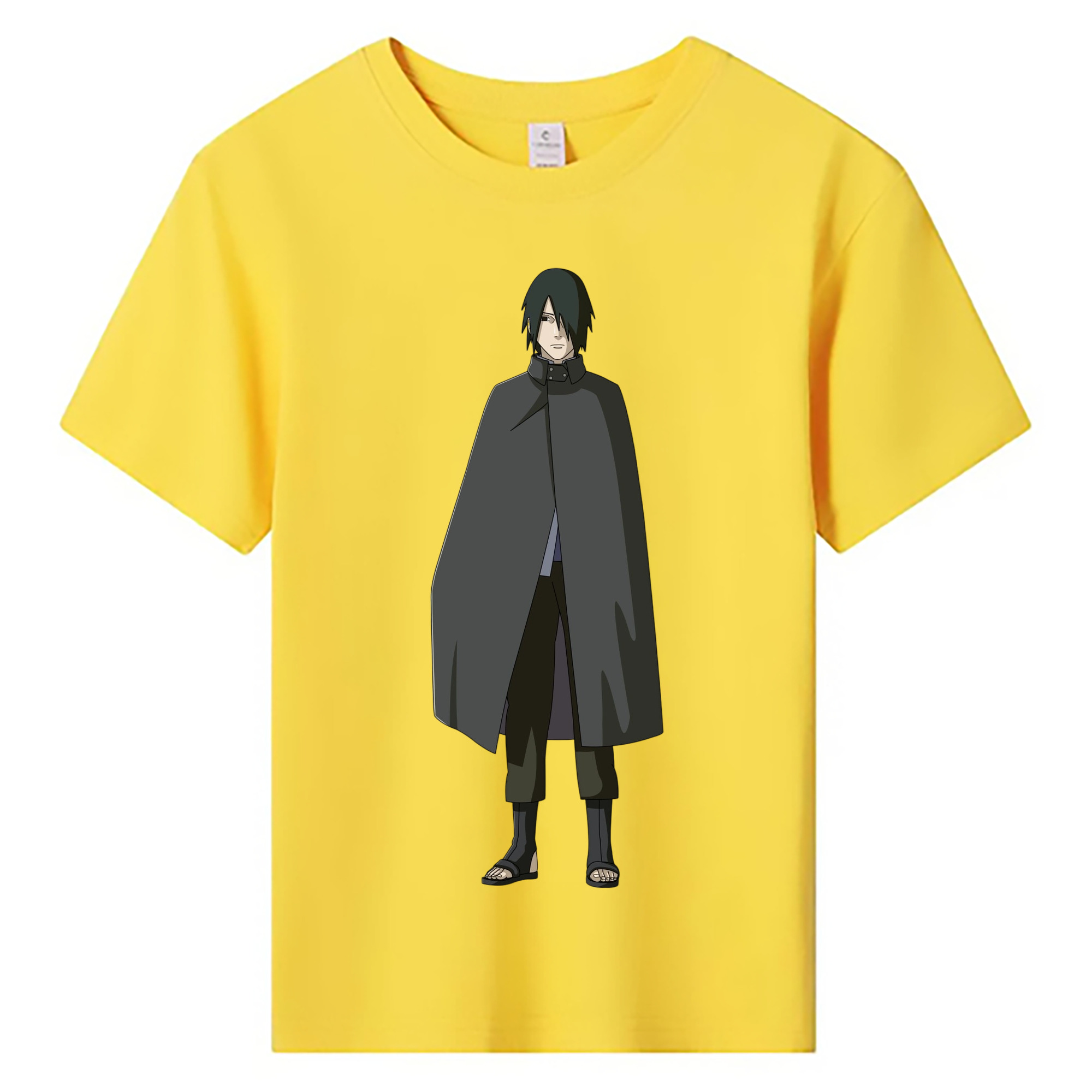 （画像用） NARUTO -ナルト- うちは サスケ Uchiha Sasuke 綿100％キッズTシャツ（フロントプリント）