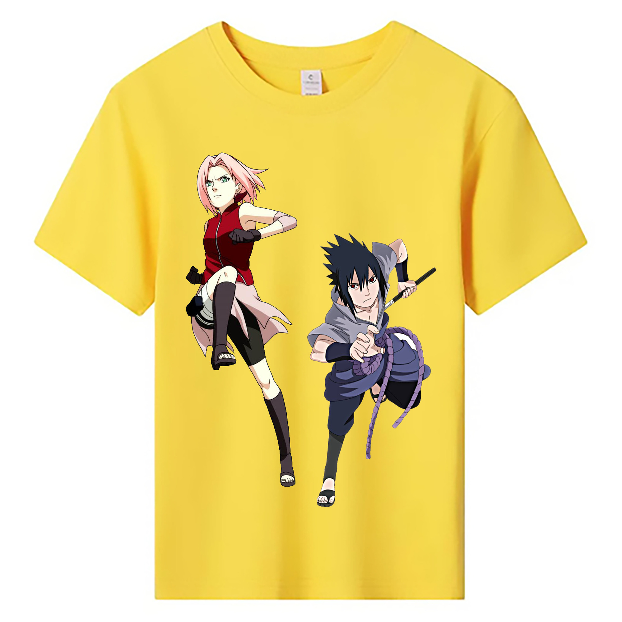 （画像用） NARUTO -ナルト- 春野サクラ Haruno Sakura 綿100％キッズTシャツ（フロントプリント）