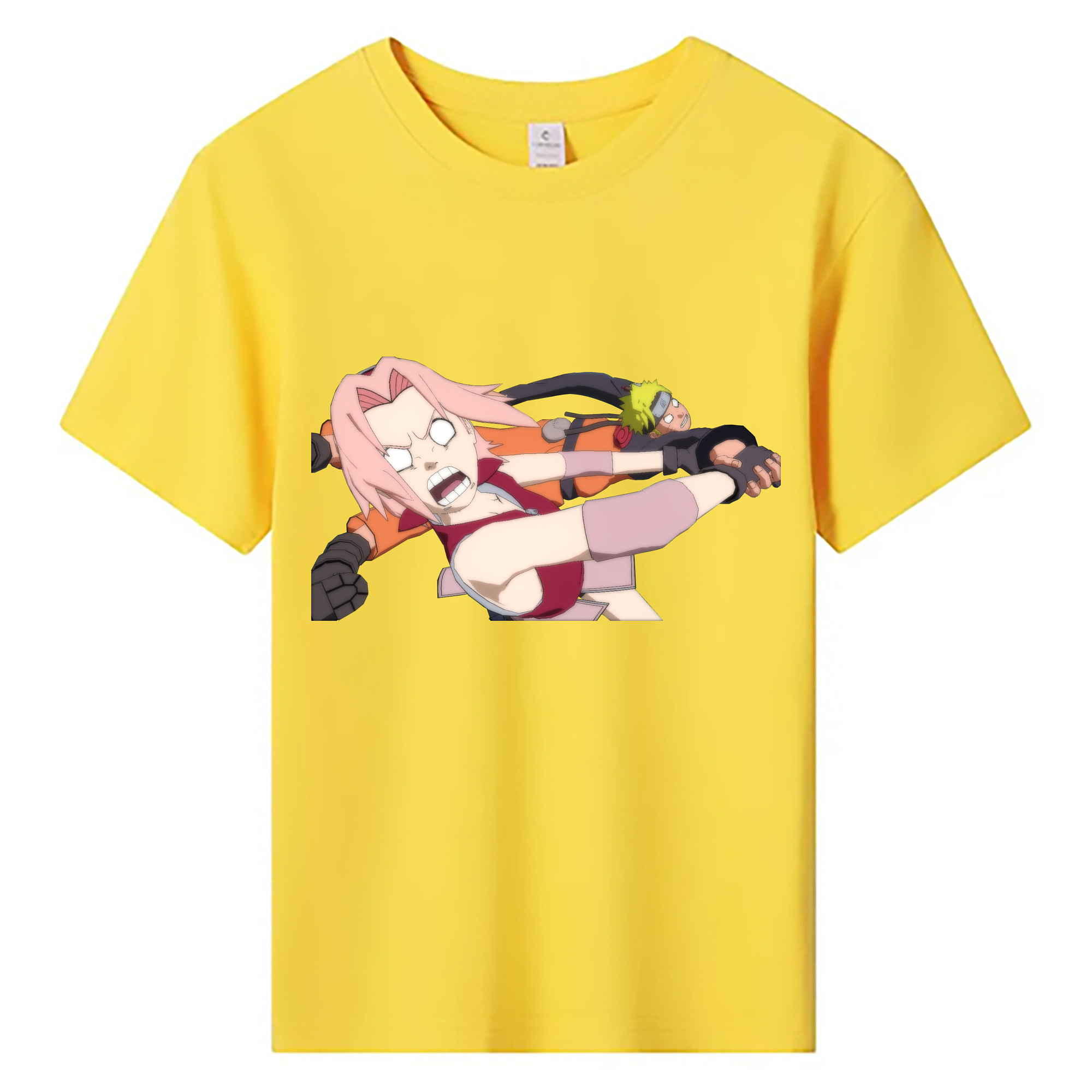 （画像用） NARUTO -ナルト- 春野サクラ Haruno Sakura 綿100％キッズTシャツ（フロントプリント）