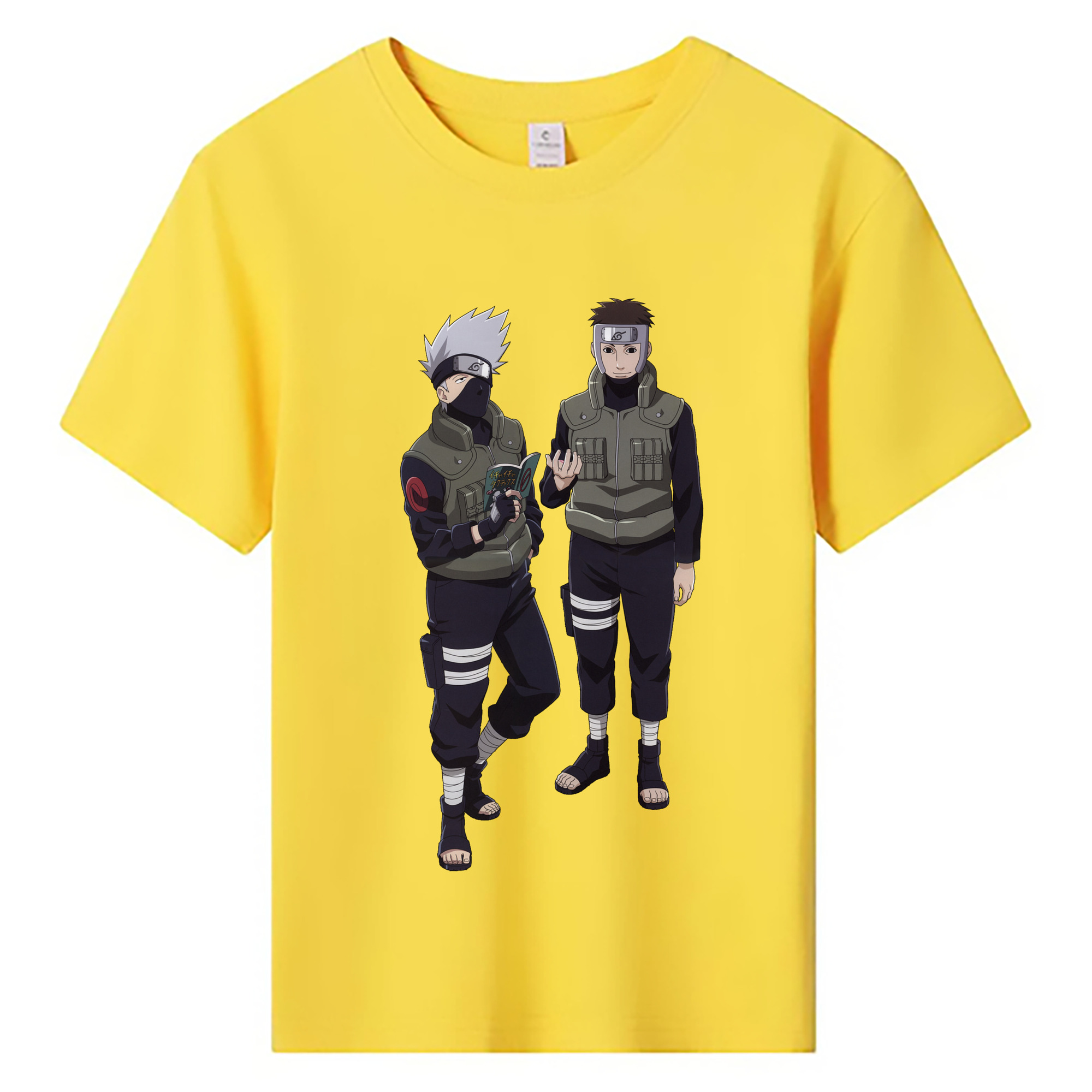 （画像用） NARUTO -ナルト- はたけ カカシ Hatake Kakashi 綿100％キッズTシャツ（フロントプリント）