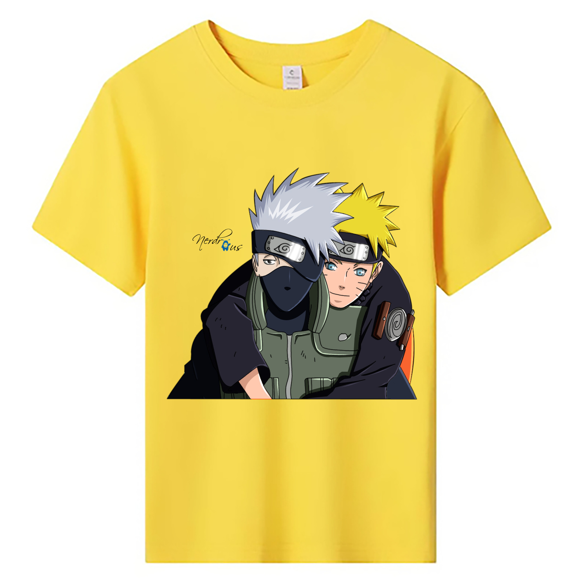 （画像用） NARUTO -ナルト- はたけ カカシ Hatake Kakashi 綿100％キッズTシャツ（フロントプリント）