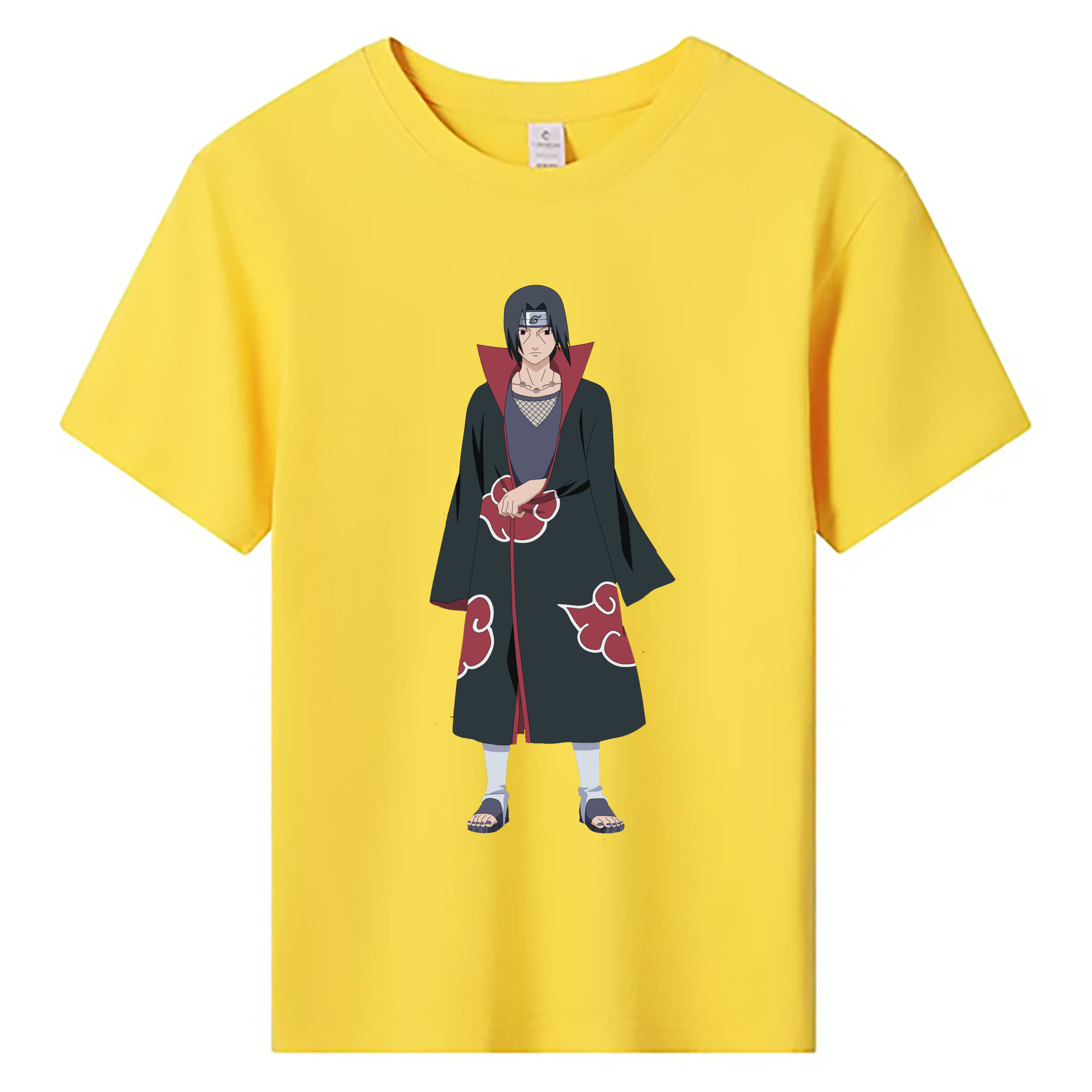 （画像用） NARUTO -ナルト- うちは イタチ Uchiha Itachi 綿100％キッズTシャツ（フロントプリント）