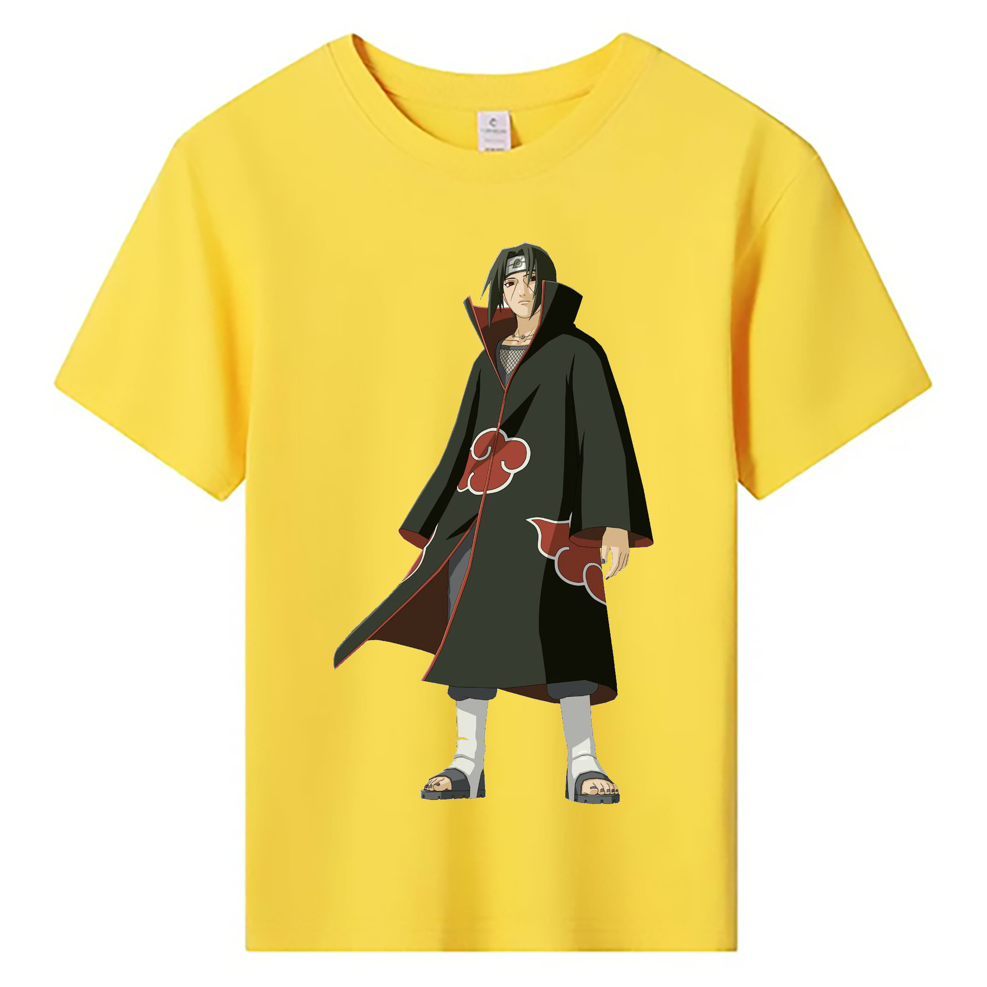 （画像用） NARUTO -ナルト- うちは イタチ Uchiha Itachi 綿100％キッズTシャツ（フロントプリント）