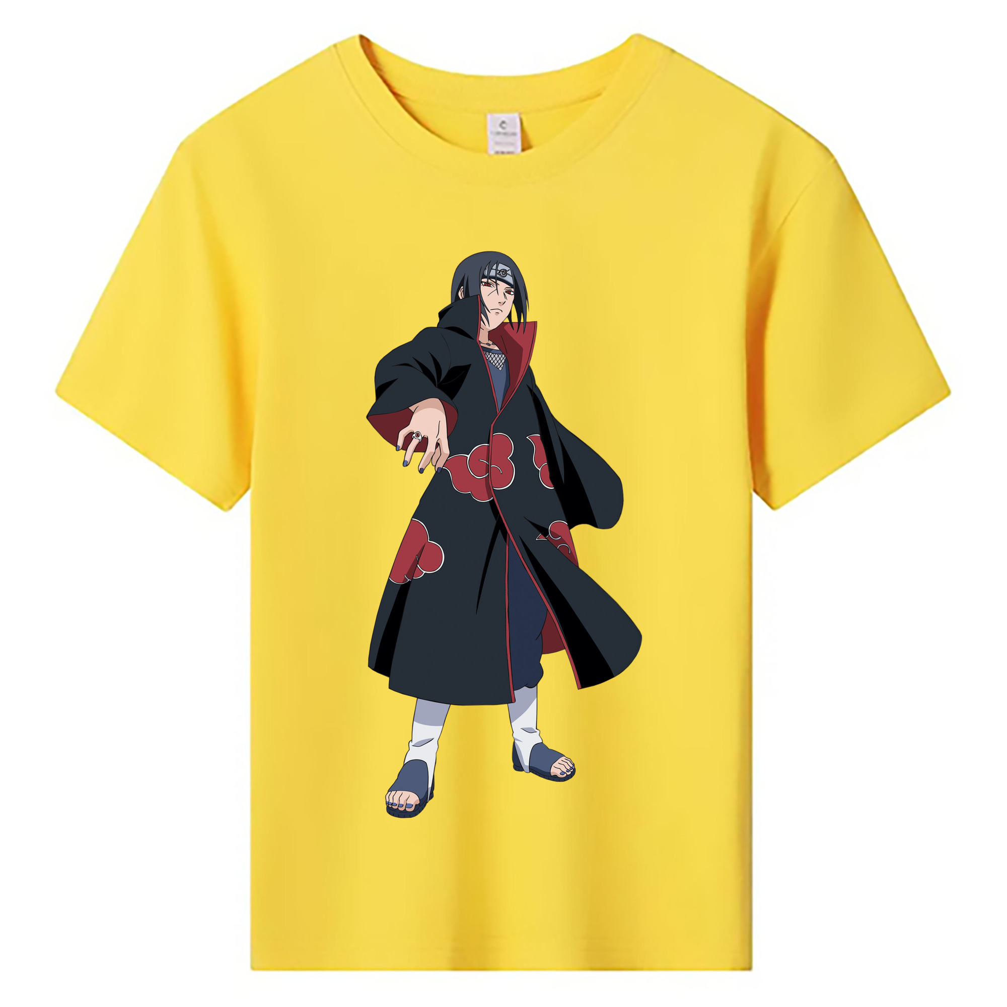 （画像用） NARUTO -ナルト- うちは イタチ Uchiha Itachi 綿100％キッズTシャツ（フロントプリント）