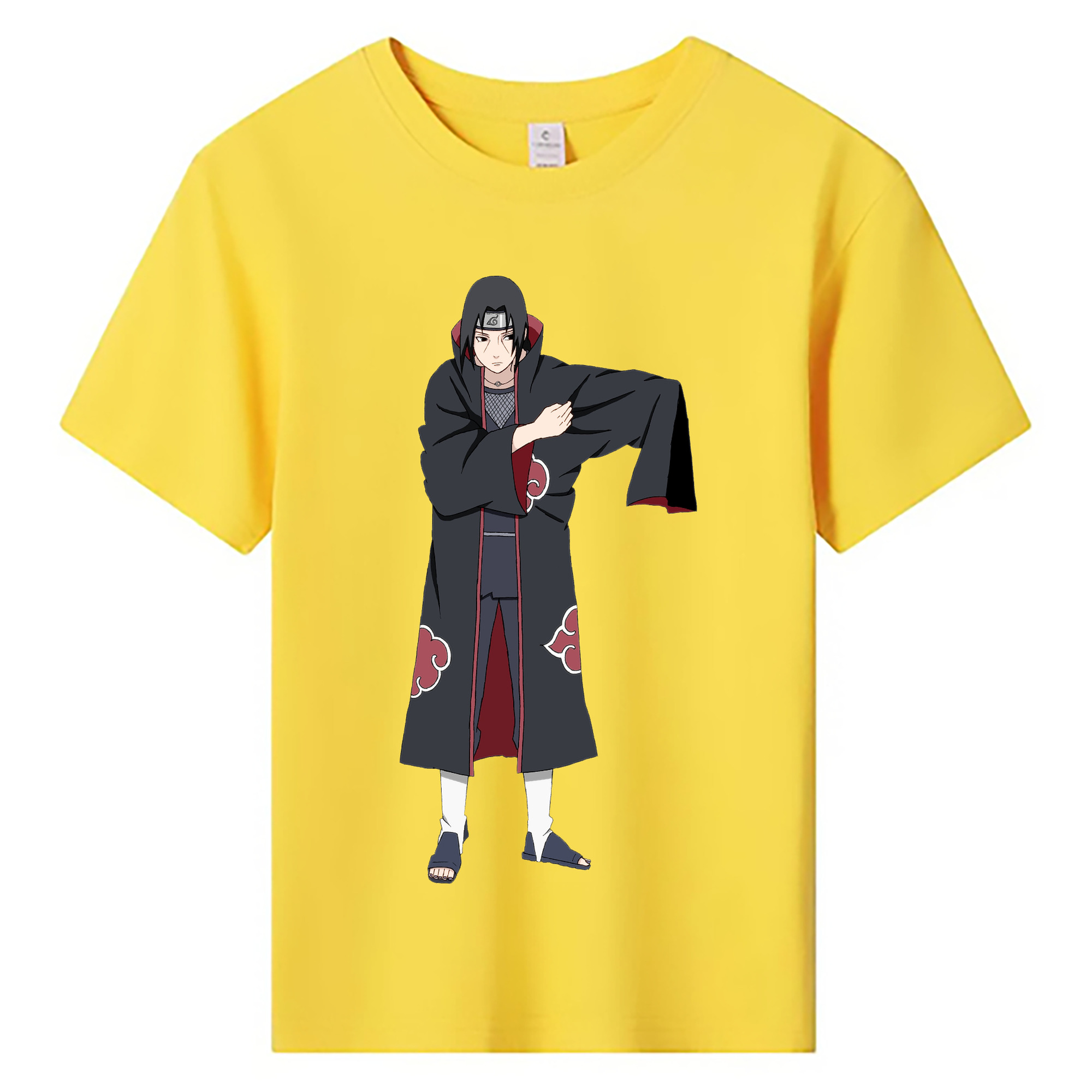 （画像用） NARUTO -ナルト- うちは イタチ Uchiha Itachi 綿100％キッズTシャツ（フロントプリント）